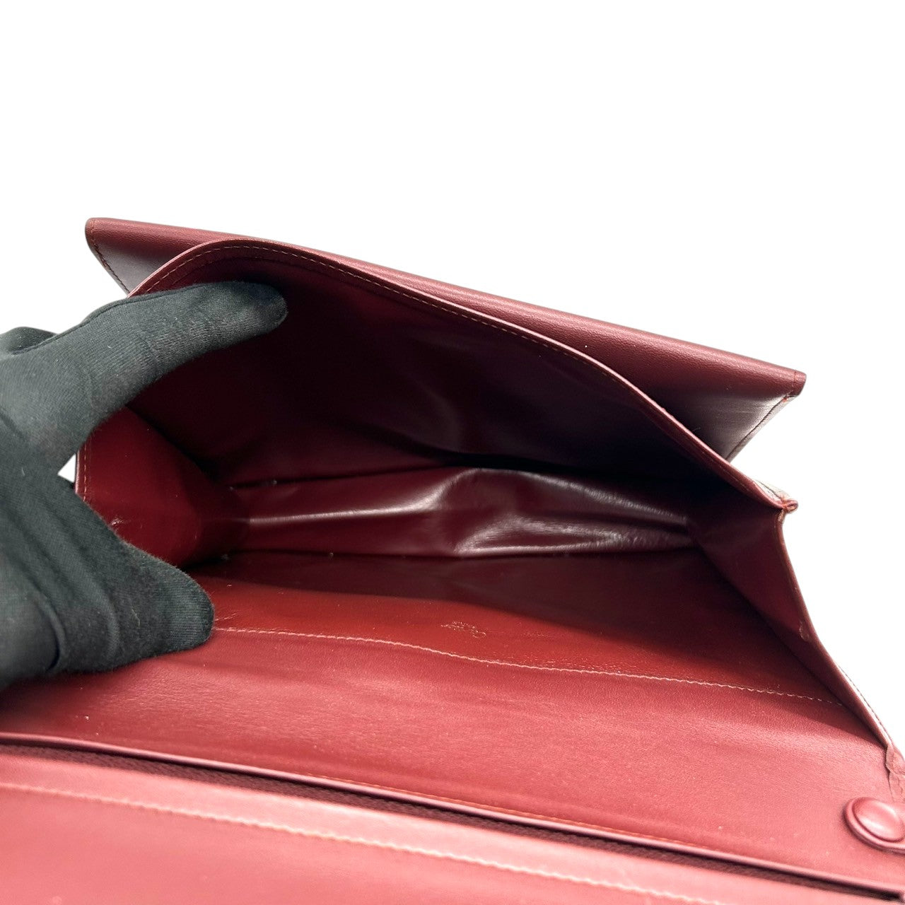 【訳あり】カルティエ クラッチバッグ マストライン セカンドバッグ メンズ レディース Cartier レザー 本革 ボルドー ワインレッド 2Cロゴ Cドゥカルティエ ヴィンテージ エレガント クラシック 高級感 ユニセックス 保存袋付 s41