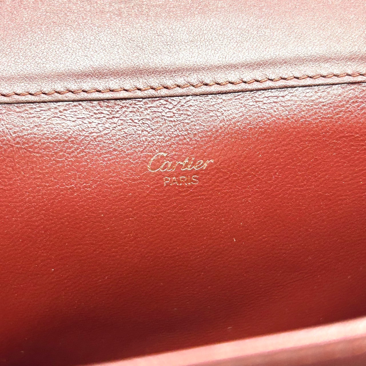 【訳あり】カルティエ クラッチバッグ マストライン セカンドバッグ メンズ レディース Cartier レザー 本革 ボルドー ワインレッド 2Cロゴ Cドゥカルティエ ヴィンテージ エレガント クラシック 高級感 ユニセックス 保存袋付 s41