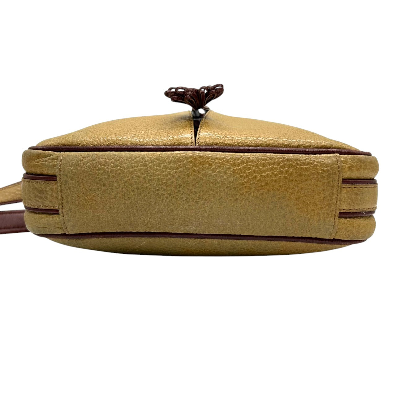 Cartier カルティエ ショルダーバッグ マストライン ヴィンテージ レザー 本革 マスタード ボルドー バイカラー タッセル レディース 斜め掛け ポシェット カメラバッグ エレガント クラシック s41