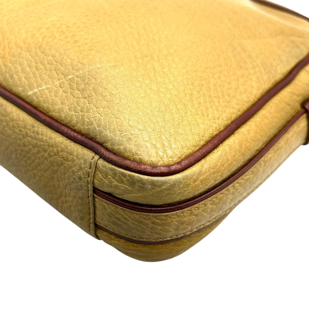 Cartier カルティエ ショルダーバッグ マストライン ヴィンテージ レザー 本革 マスタード ボルドー バイカラー タッセル レディース 斜め掛け ポシェット カメラバッグ エレガント クラシック s41