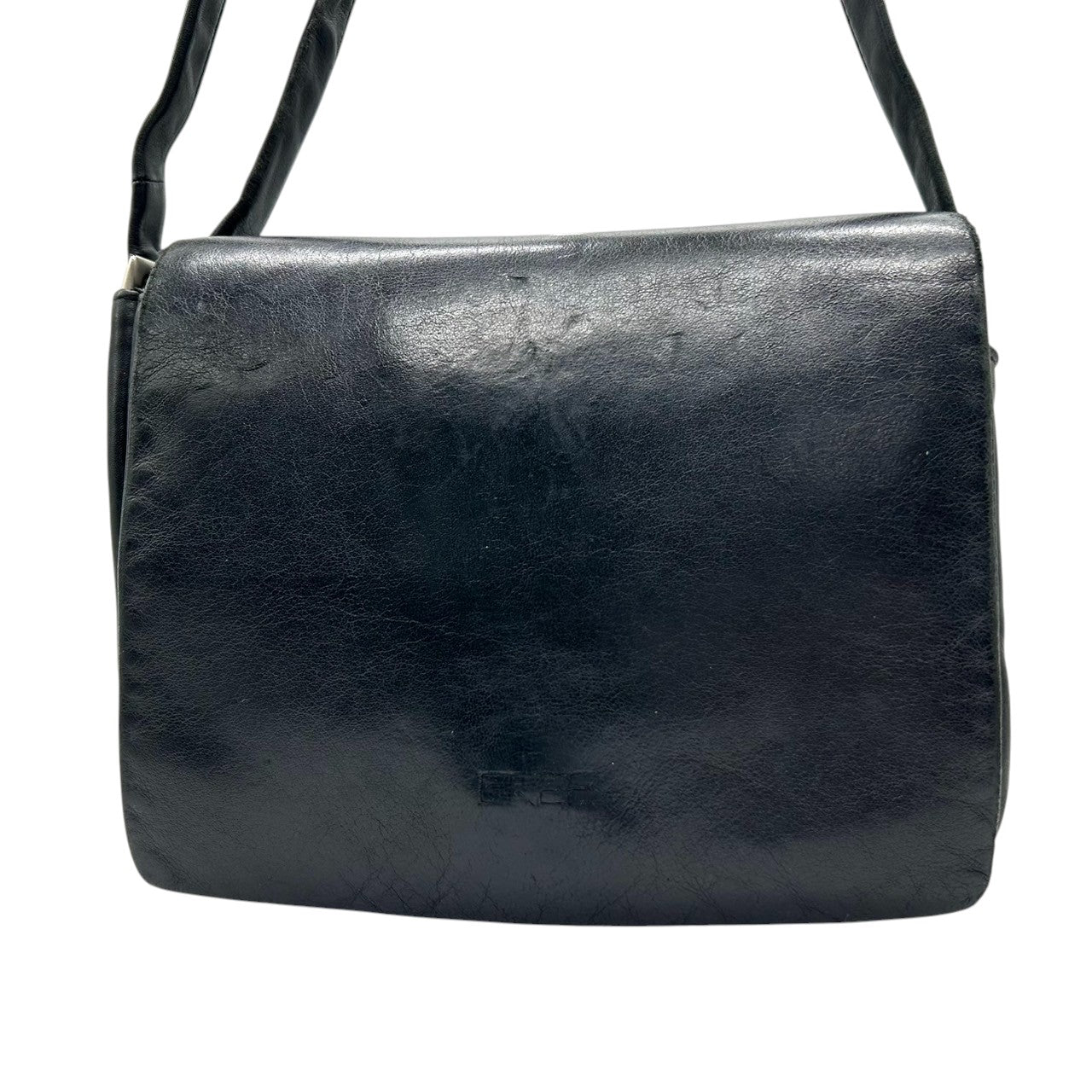 BREE ブリー ショルダーバッグ レザー 本革 ブラック 黒 フラップ式 メンズ レディース ユニセックス 斜め掛け クロスボディ ヴィンテージ クラシック ドイツブランド シンプルデザイン 高品質 クリーニング済み s41