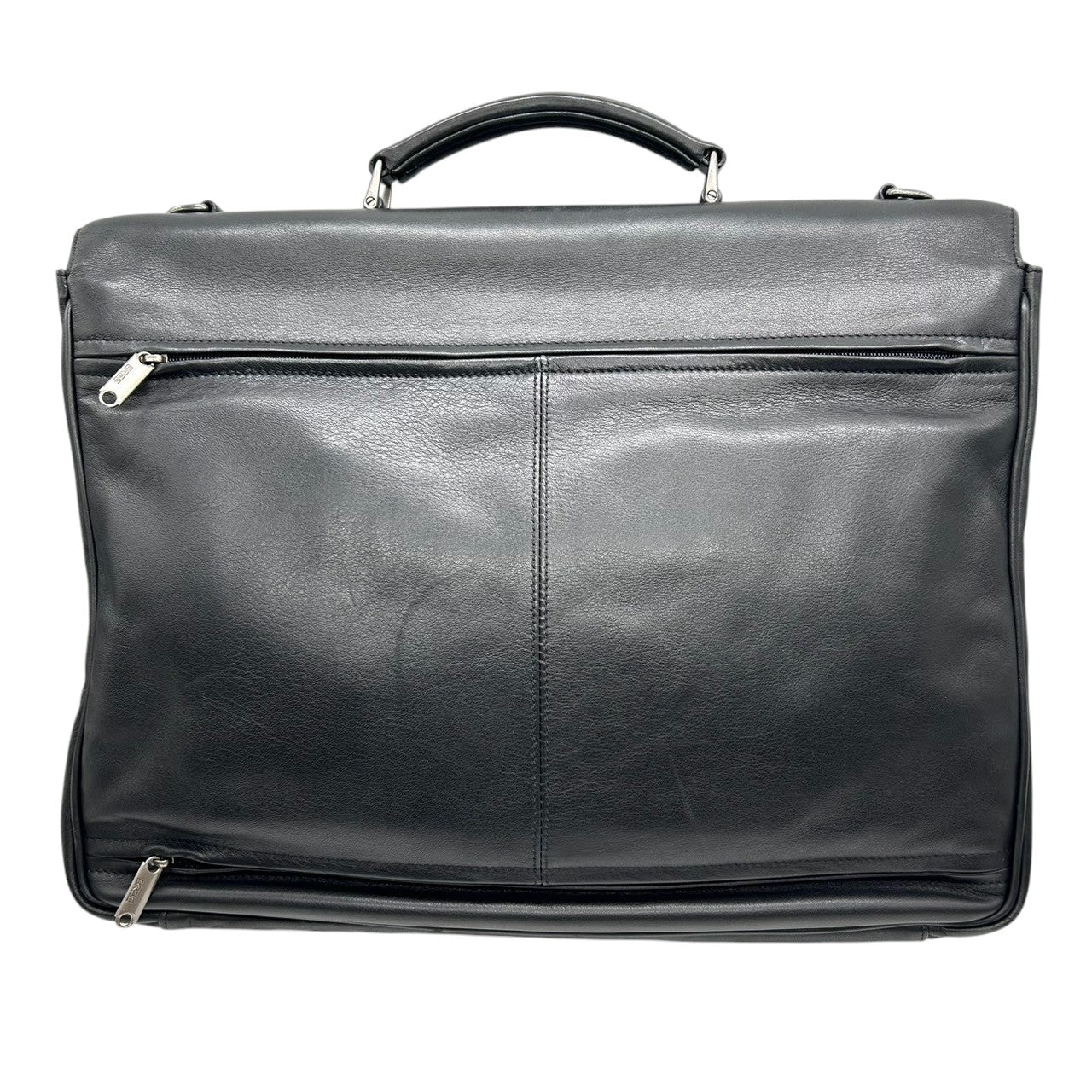 BREE ブリー ビジネスバッグ 2WAY ショルダーバッグ メンズ レザー 本革 黒 ブリーフケース A4 書類鞄 ドイツブランド クラシック 通勤 エレガント ロゴ型押し クリーニング済み X2