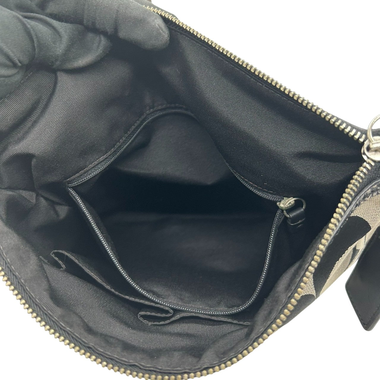 COACH コーチ ショルダーバッグ 2WAY シグネチャー F13674 キャンバス レザー ブラック グレー レディース ワンショルダー 斜め掛け可 エレガント クラシック 定番 人気モデル 通勤 通学 デイリーユース クリーニング済み s78