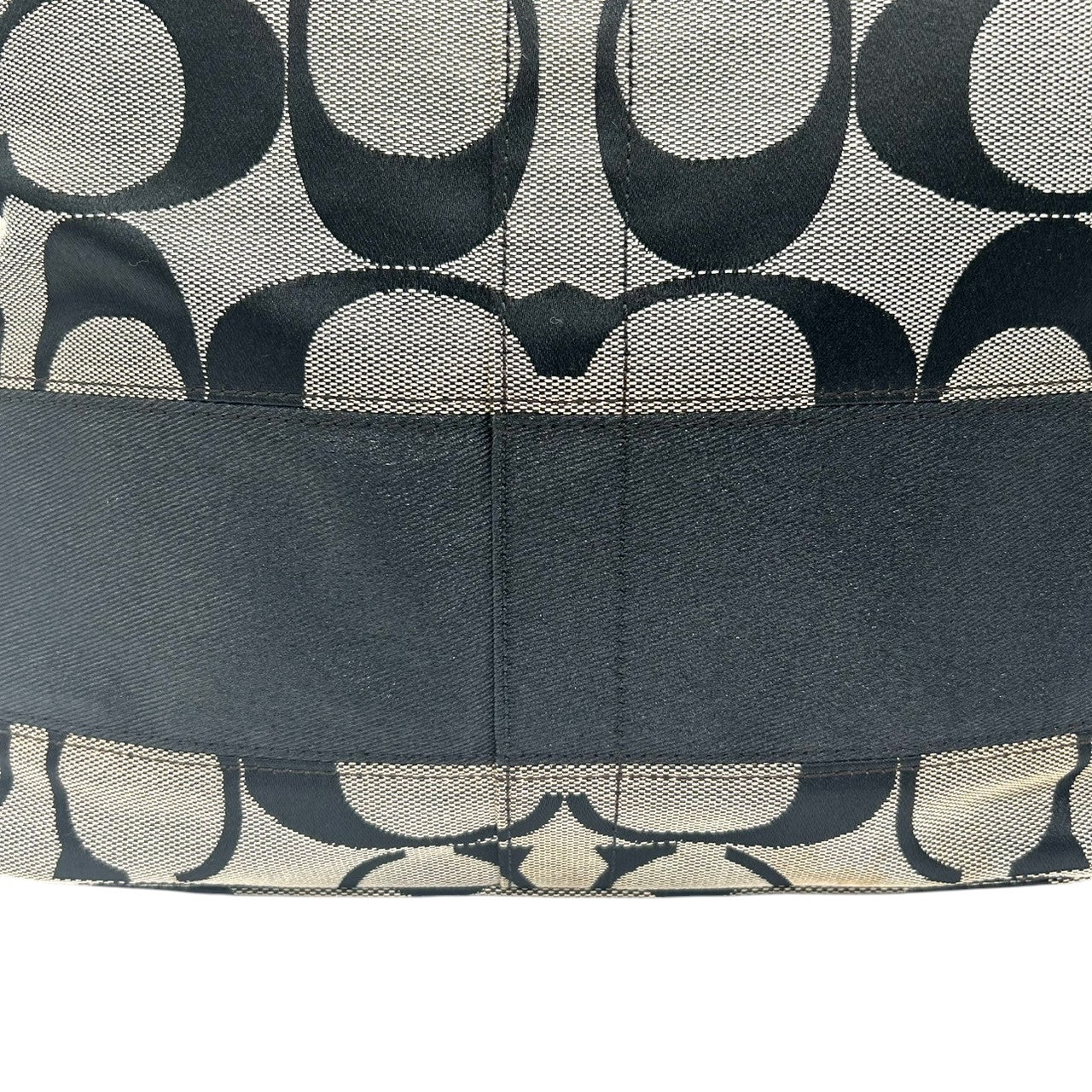 COACH コーチ ショルダーバッグ 2WAY シグネチャー F13674 キャンバス レザー ブラック グレー レディース ワンショルダー 斜め掛け可 エレガント クラシック 定番 人気モデル 通勤 通学 デイリーユース クリーニング済み s78