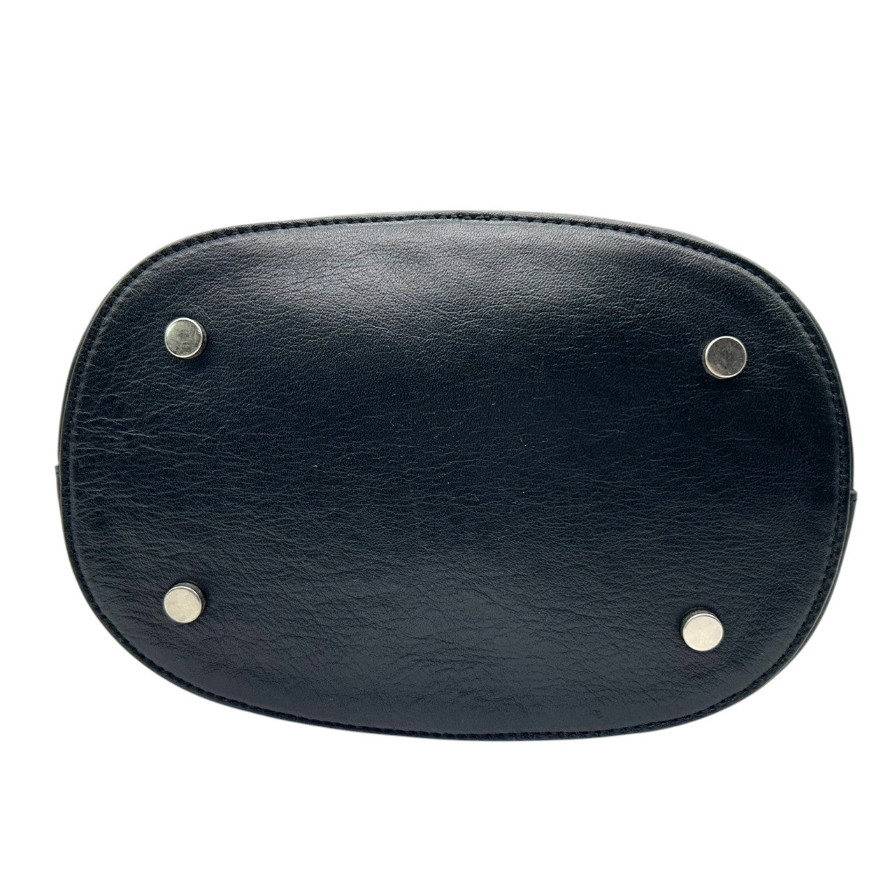 【美品】バーニーズニューヨーク BARNEYS NEWYORK ショルダーバッグ バケツバッグ レザー 本革 クロコ型押し ブラック 黒 シルバー金具 レディース エレガント モダン ワンショルダー 斜め掛け可 自立可 クリーニング済み F