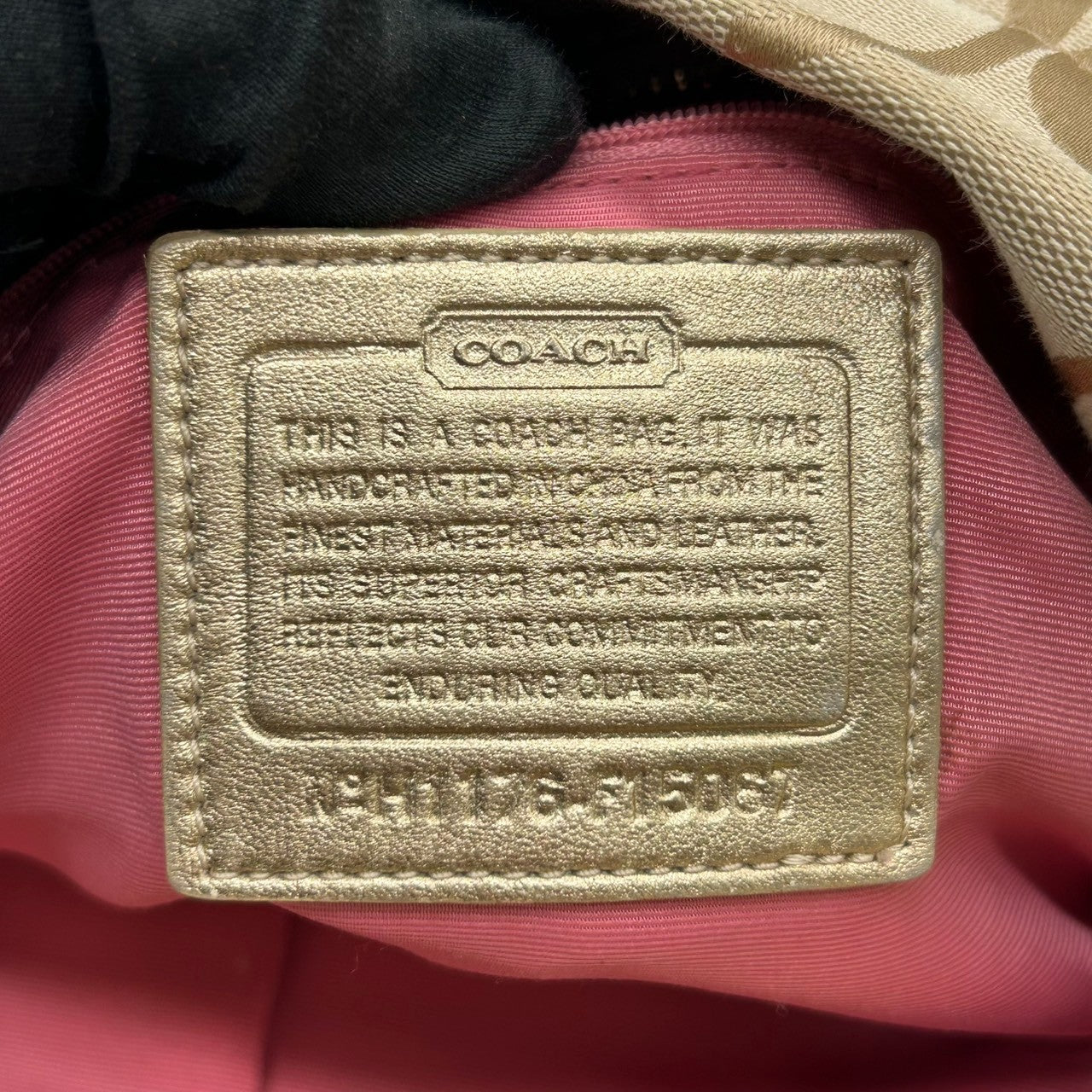 【美品】コーチ COACH ショルダーバッグ シグネチャー ホーボー F15167 キャンバス レザー ベージュ ゴールド レディース エレガント 定番人気 ワンショルダー 斜め掛け可 肩掛け クリーニング済み s32