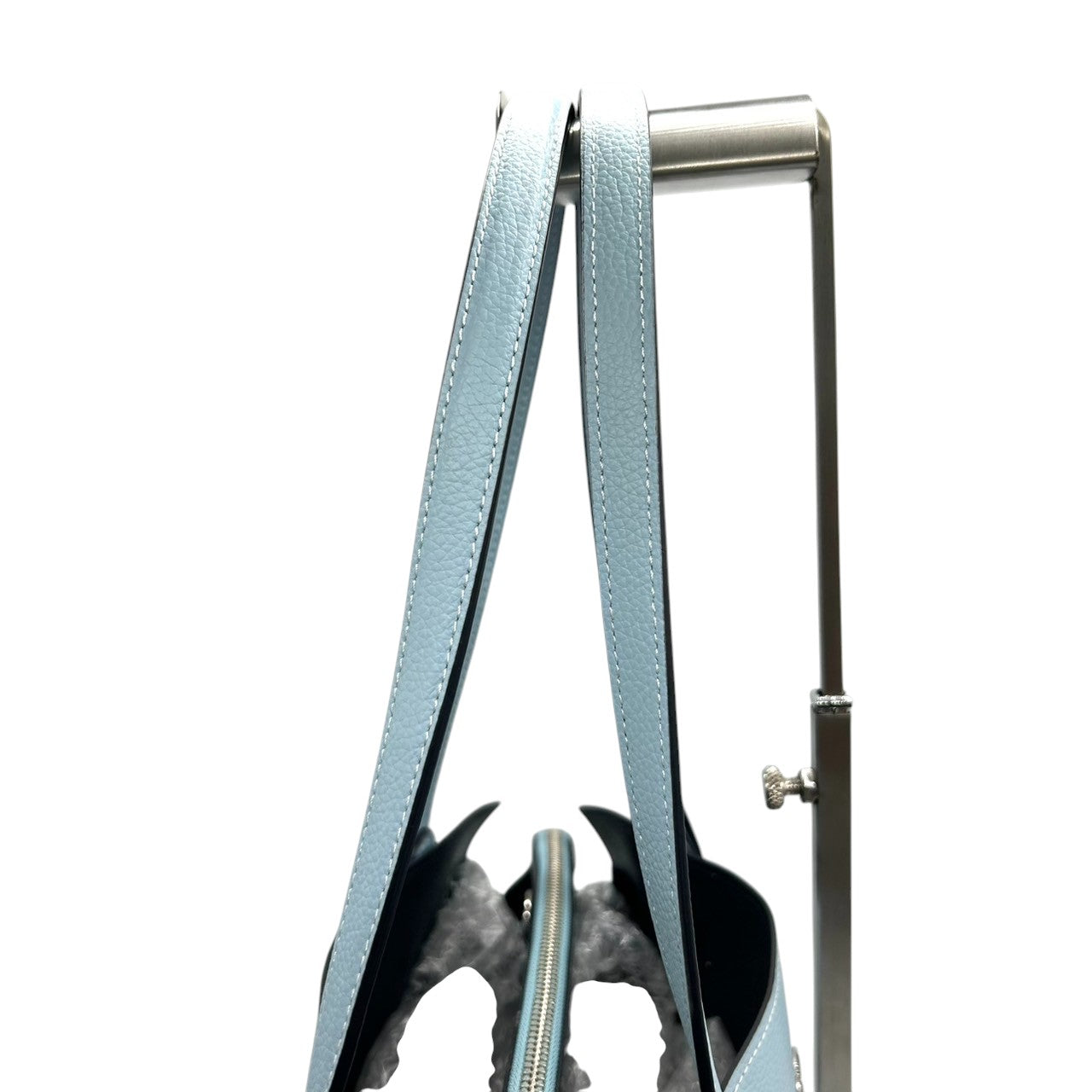 【美品】コーチ COACH ギャラリー トート C4078 2WAY ハンドバッグ ショルダーバッグ レザー 本革 水色 ライトブルー レディース ビジネス 通学 A4収納可 エレガント フェミニン ワンショルダー 斜め掛け可 自立可 クリーニング済み D