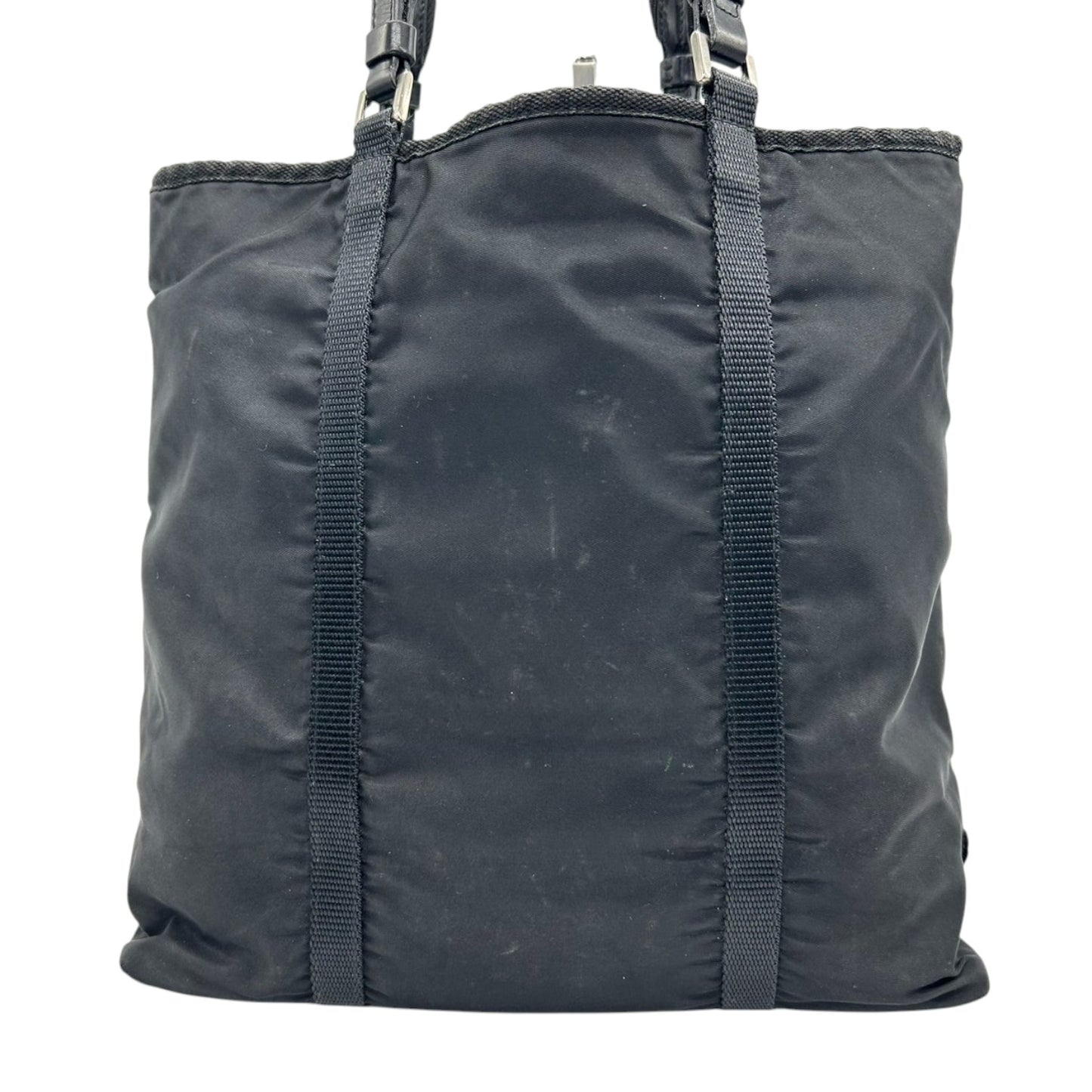 プラダ PRADA トートバッグ ハンドバッグ ナイロン テスート ブラック 黒 ロゴ A4収納可 ビジネス 通勤 通学 レディース メンズ ユニセックス 定番人気モデル 軽量 肩掛け ワンショルダー 三角ロゴプレート s32