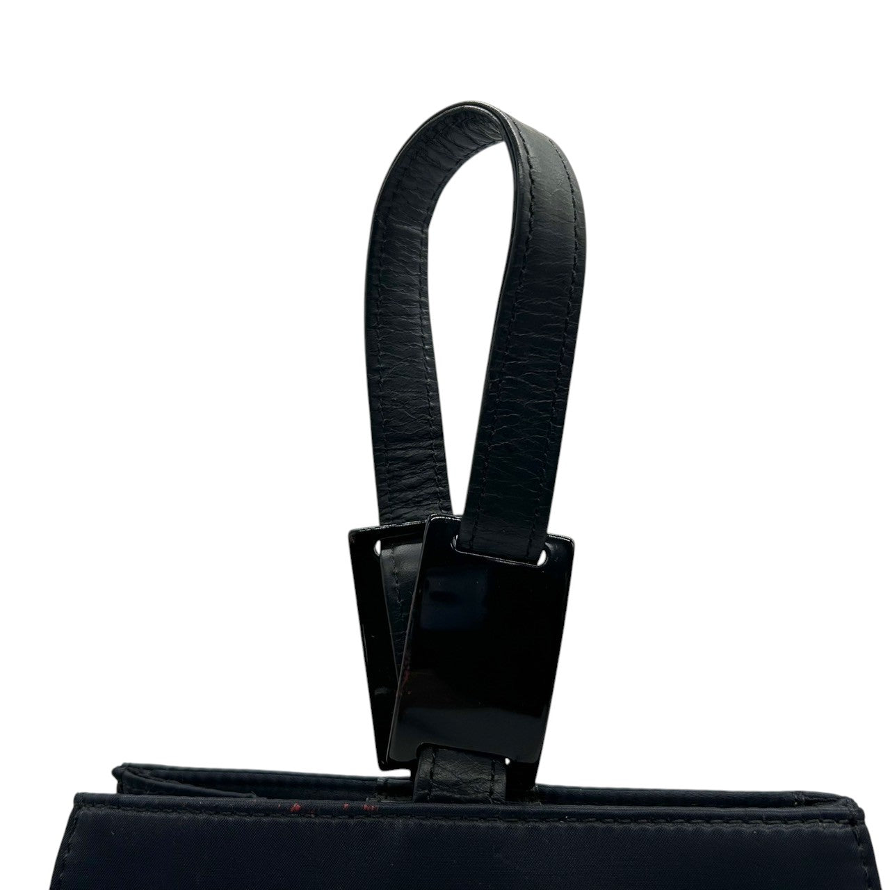 イヴサンローラン YVES SAINT LAURENT ハンドバッグ ミニバッグ YSL カサンドラロゴ エンボス ナイロン レザー ネイビー 紺 レディース ヴィンテージ ビンテージ クラシック エレガント フォーマル パーティバッグ クリーニング済み s38