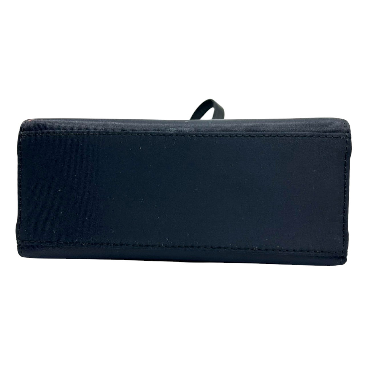 イヴサンローラン YVES SAINT LAURENT ハンドバッグ ミニバッグ YSL カサンドラロゴ エンボス ナイロン レザー ネイビー 紺 レディース ヴィンテージ ビンテージ クラシック エレガント フォーマル パーティバッグ クリーニング済み s38