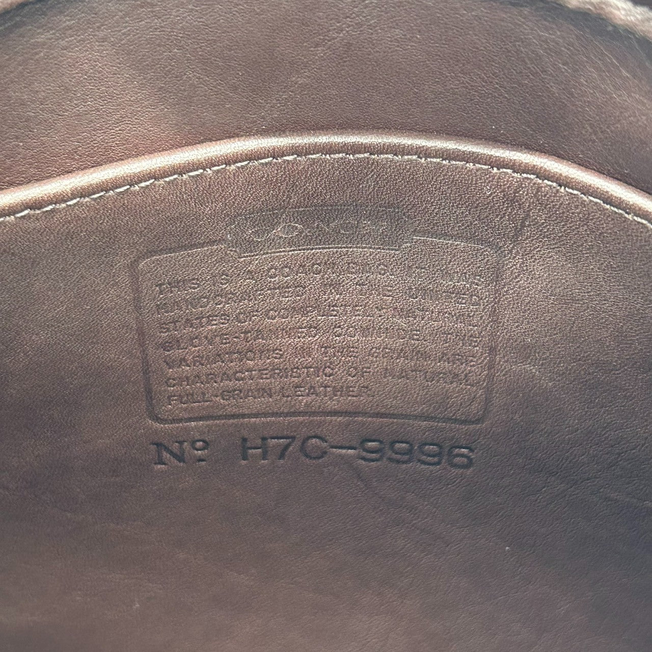 【美品】オールドコーチ COACH トートバッグ ショルダーバッグ 9996 ヴィンテージ グラブタンレザー 本革 ダークブラウン こげ茶 レディース 通勤 通学 肩掛け ワンショルダー A4収納可 クラシックデザイン クリーニング済み s38