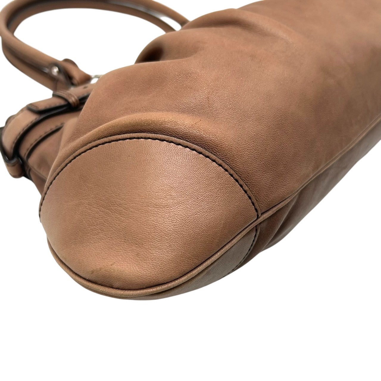 サルヴァトーレフェラガモ マリッサ ハンドバッグ ガンチーニ レザー AB-21 5370 ブラウン レディース エレガント フェミニン 肩掛け ワンショルダー 通勤バッグ クリーニング済み Salvatore Ferragamo U