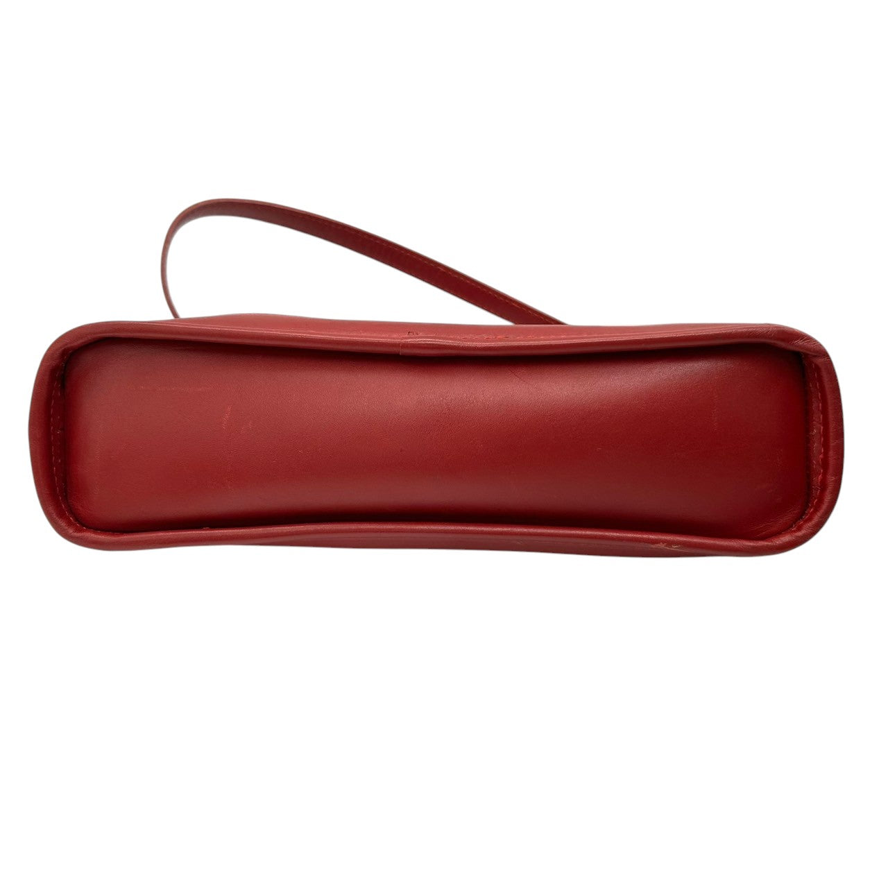 コーチ COACH ハンドバッグ ミニバッグ アクセサリーポーチ 6151 ヴィンテージ オールドコーチ レザー 本革 レッド 赤 レディース 希少 イタリア製 ワンショルダー 肩掛け コンパクト クラシック エレガント 自立可 クリーニング済み s50