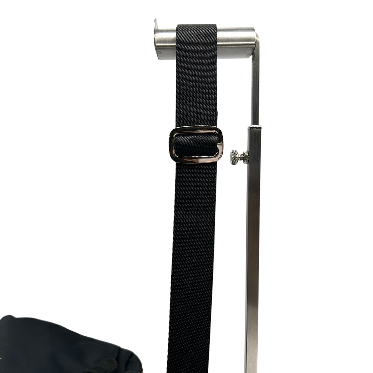 アニエスベー agnes b. VOYAGE ショルダーバッグ ナイロン レザー ブラック 黒 ロゴプレート レディース メンズ ユニセックス 軽量 シンプル カジュアル 通勤 通学 斜め掛け可 肩掛け クリーニング済み s39