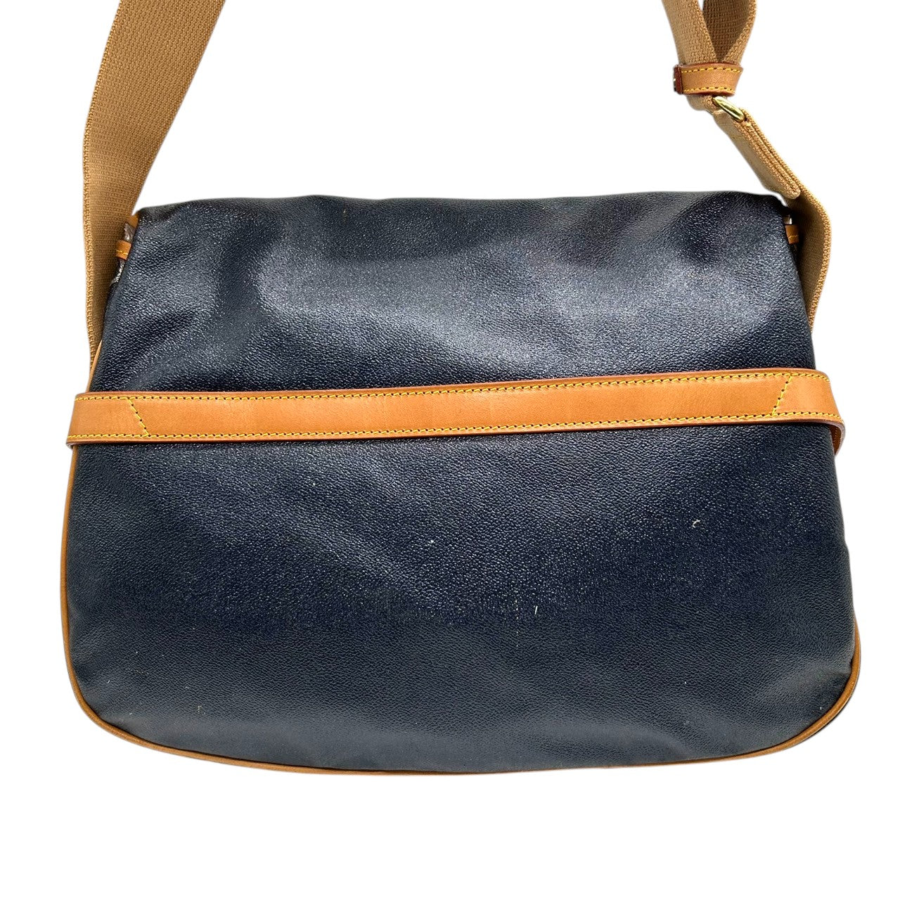 ハンティングワールド HUNTING WORLD ショルダーバッグ バチュークロス サファリ PVC レザー ネイビー キャメル 格子柄 フラップ ヴィンテージ イタリア製 バチューサー メッセンジャーバッグ 人気モデル X2