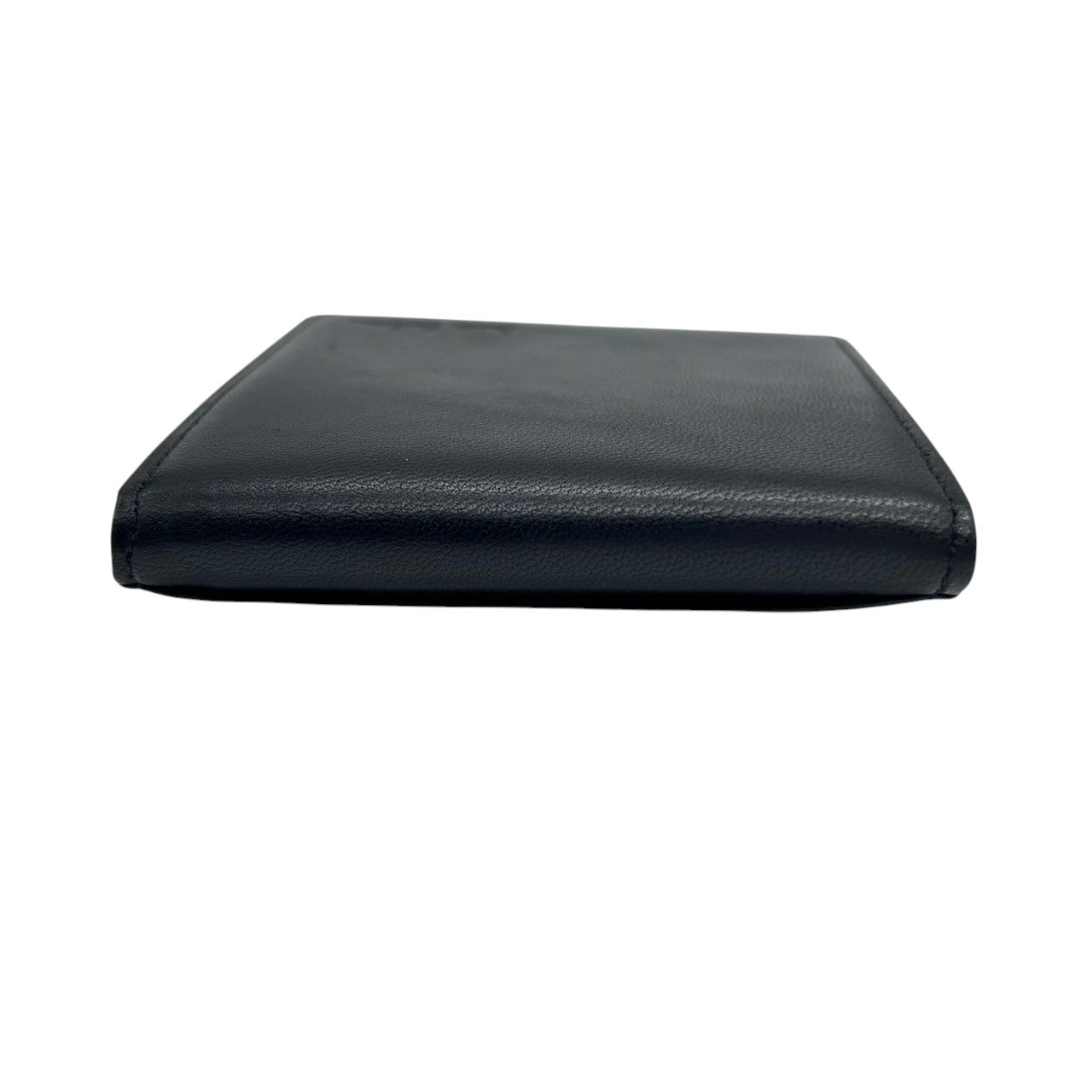 【極美品】ポールスミス Paul Smith コインケース 小銭入れ 財布 コンパクトウォレット レザー 本革 ブラック 黒 内側ピンク バイカラー ミニマルデザイン メンズ レディース ユニセックス ロゴ型押し 箱付き クリーニング済み w5