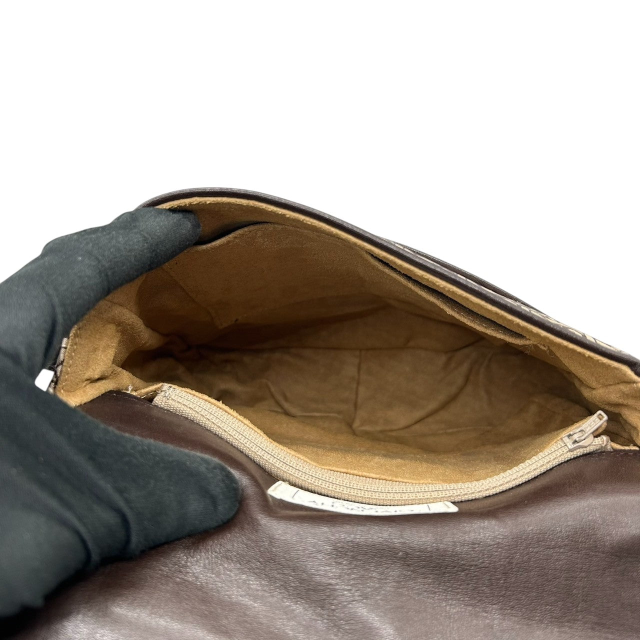 【美品】 ジバンシー ジバンシィ GIVENCHY SACS ヴィンテージ ショルダーバッグ 4Gロゴ 総柄 幾何学模様 キャンバス レザー ブラウン 斜め掛け可 レディース クラシック vintage ポシェット 鏡付き クリーニング済み U9