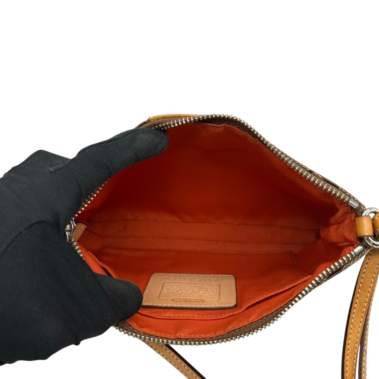 【美品】コーチ COACH ショルダーバッグ 6338 シグネチャー ポシェット クロスボディバッグ 斜め掛け可 レディース キャンバス レザー ベージュ ブラウン コンパクト エレガント クラシックデザイン ヴィンテージ クリーニング済み s90