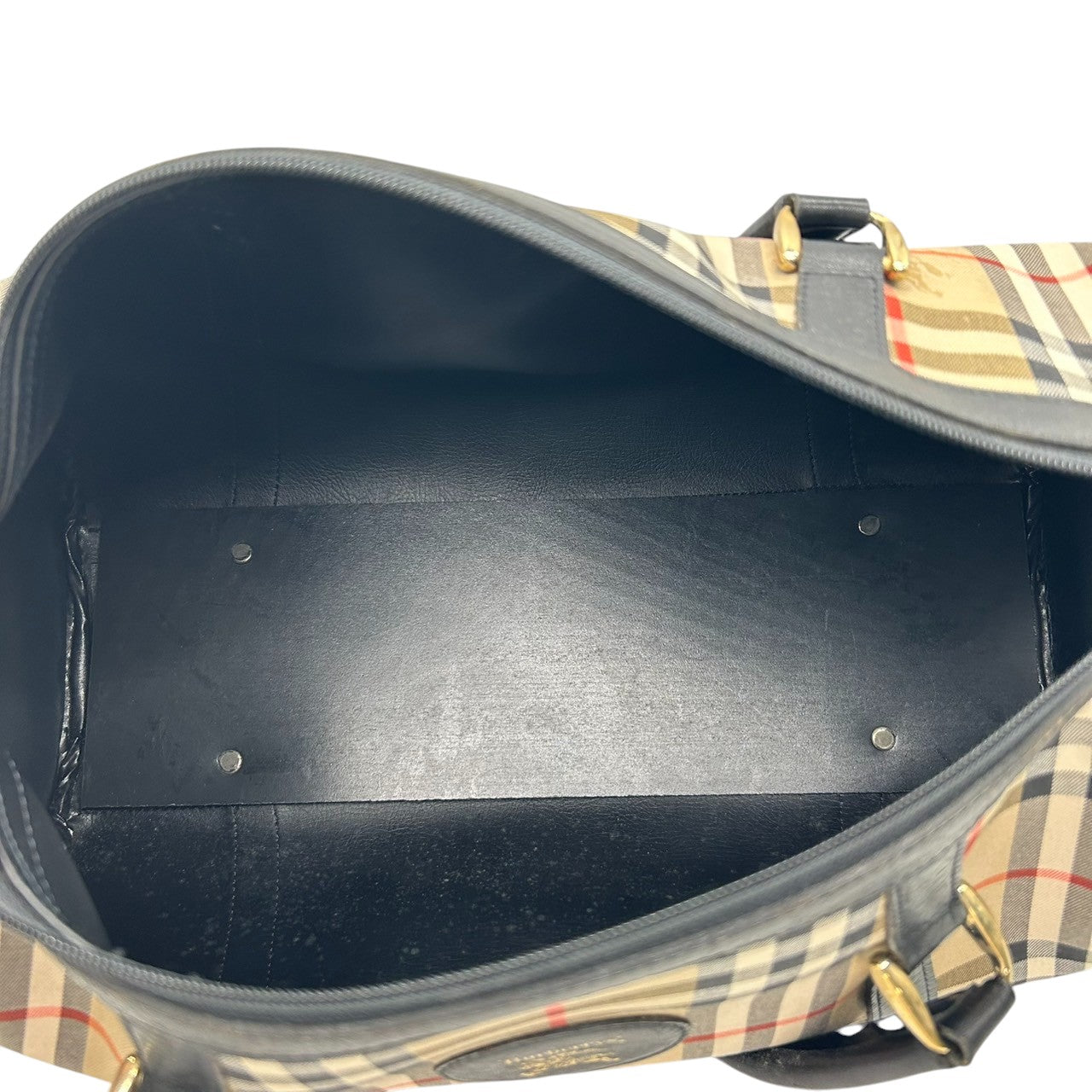 【美品】バーバリー Burberrys ヴィンテージ ミニボストンバッグ ハンドバッグ ノバチェック シャドーホース ホースロゴ キャンバス レザー ベージュ ブラック 筒形 ドラムバッグ 大容量 クラシック レディース 自立可 クリーニング済み H