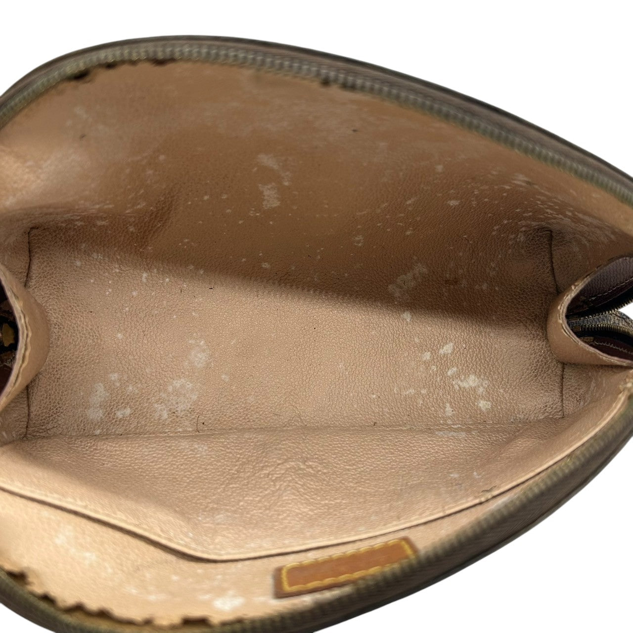 ルイヴィトン LOUIS VUITTON ポシェット コスメティック M47515 モノグラム 化粧ポーチ 半月型 アクセサリーポーチ 小物入れ レディース ブラウン PVC レザー ヴィンテージ ビンテージ クラシック 定番 人気 クリーニング済み s57