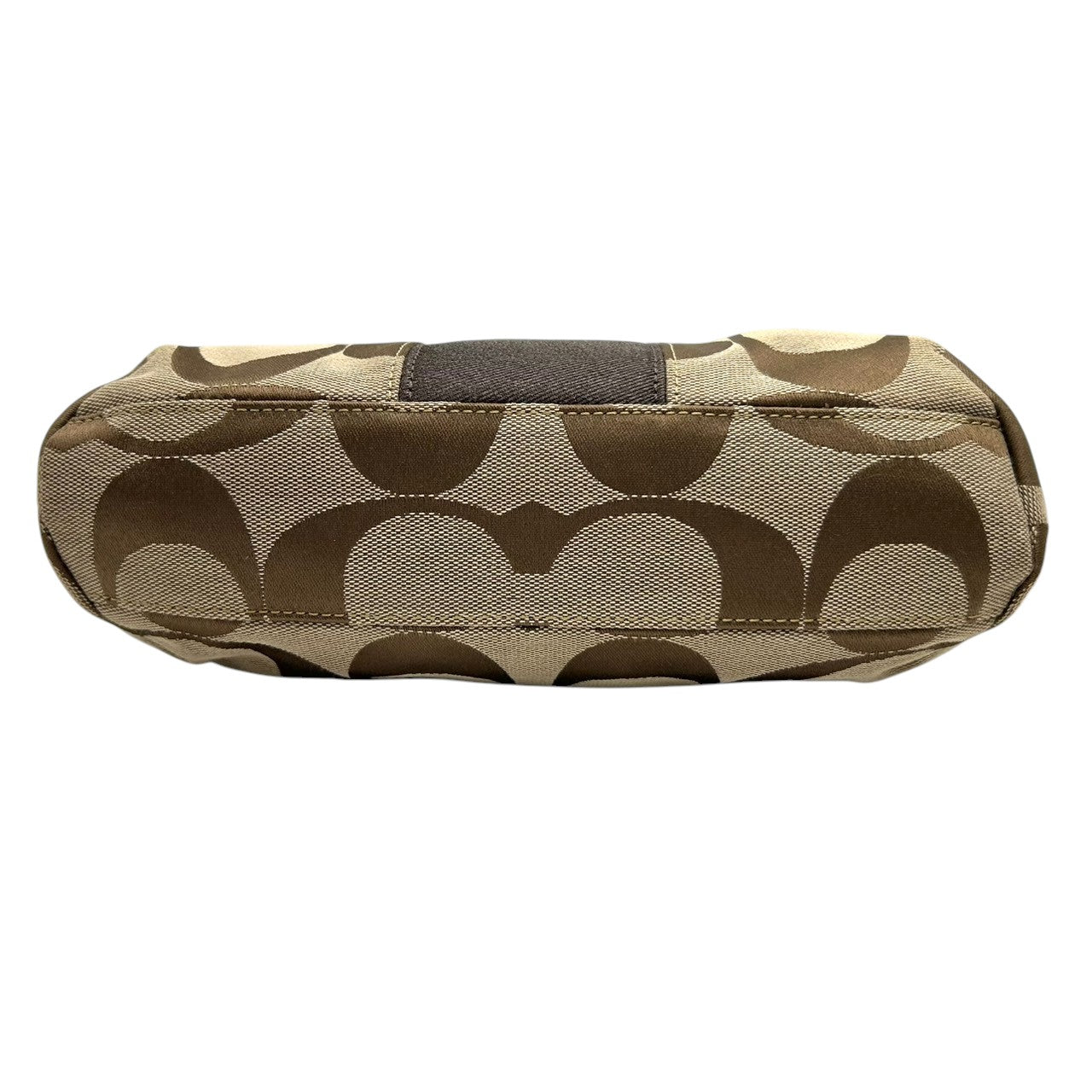 【極美品】コーチ COACH 2WAY ハンドバッグ F19218 ショルダーバッグ シグネチャー レディース キャンバス レザー ブラウン ベージュ ワンショルダー 斜め掛け可 クロスボディ ホーボーバッグ エレガント クリーニング済み s64