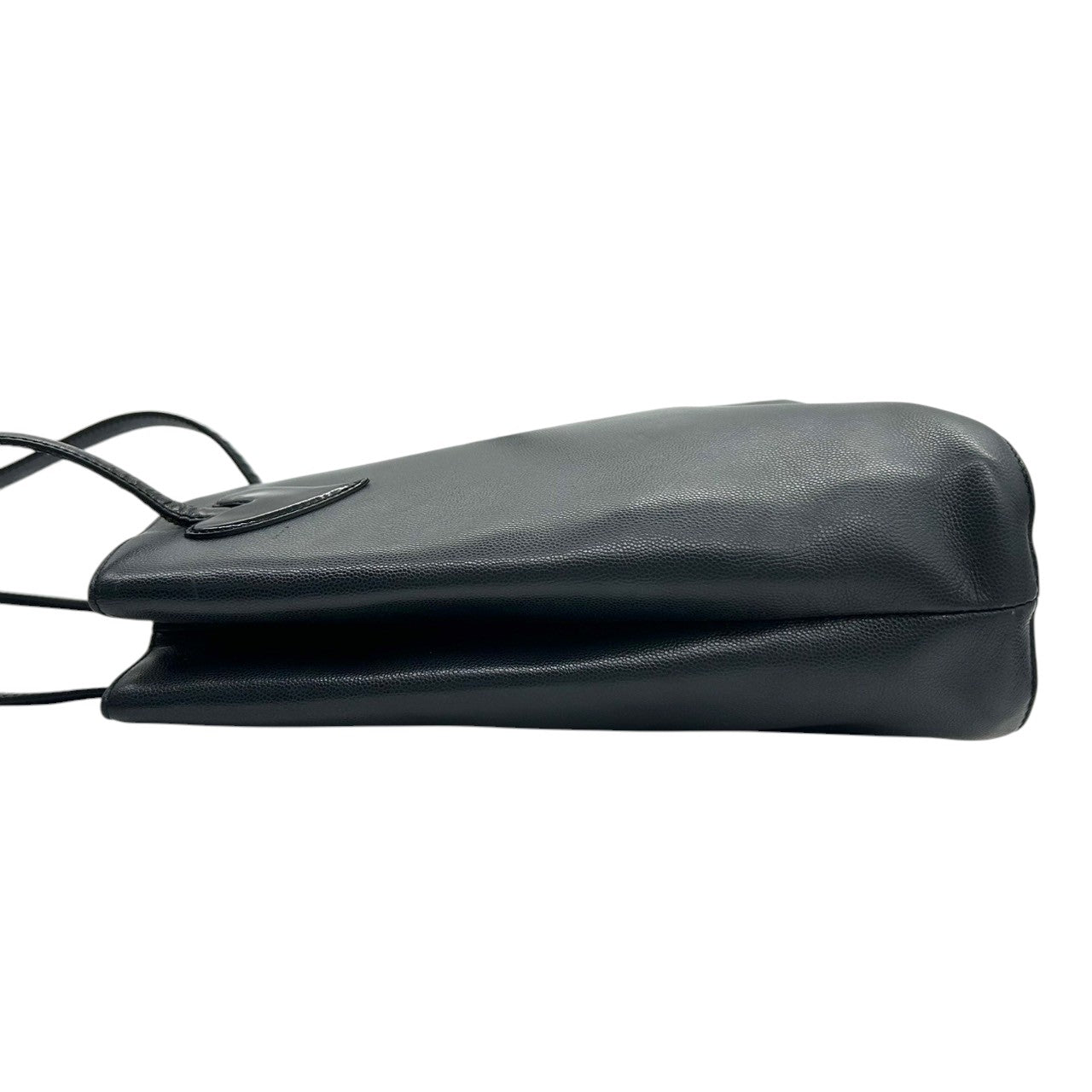 【Christian Lacroix】クリスチャンラクロワ ハンドバッグ トートバッグ ワンショルダー レザー 本革 ネイビー ブラック系 ハート クロスモチーフ エナメル切替 フランス製 レディース ヴィンテージ レア クリーニング済み s67