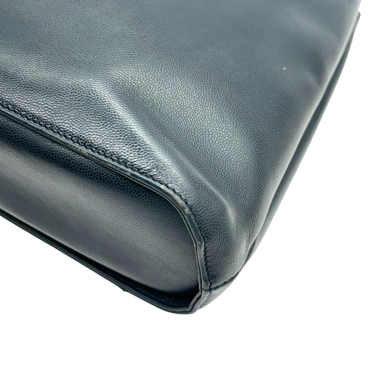 【Christian Lacroix】クリスチャンラクロワ ハンドバッグ トートバッグ ワンショルダー レザー 本革 ネイビー ブラック系 ハート クロスモチーフ エナメル切替 フランス製 レディース ヴィンテージ レア クリーニング済み s67