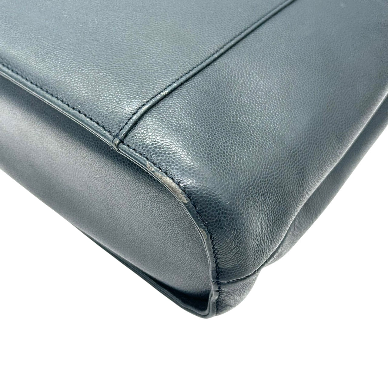 【Christian Lacroix】クリスチャンラクロワ ハンドバッグ トートバッグ ワンショルダー レザー 本革 ネイビー ブラック系 ハート クロスモチーフ エナメル切替 フランス製 レディース ヴィンテージ レア クリーニング済み s67