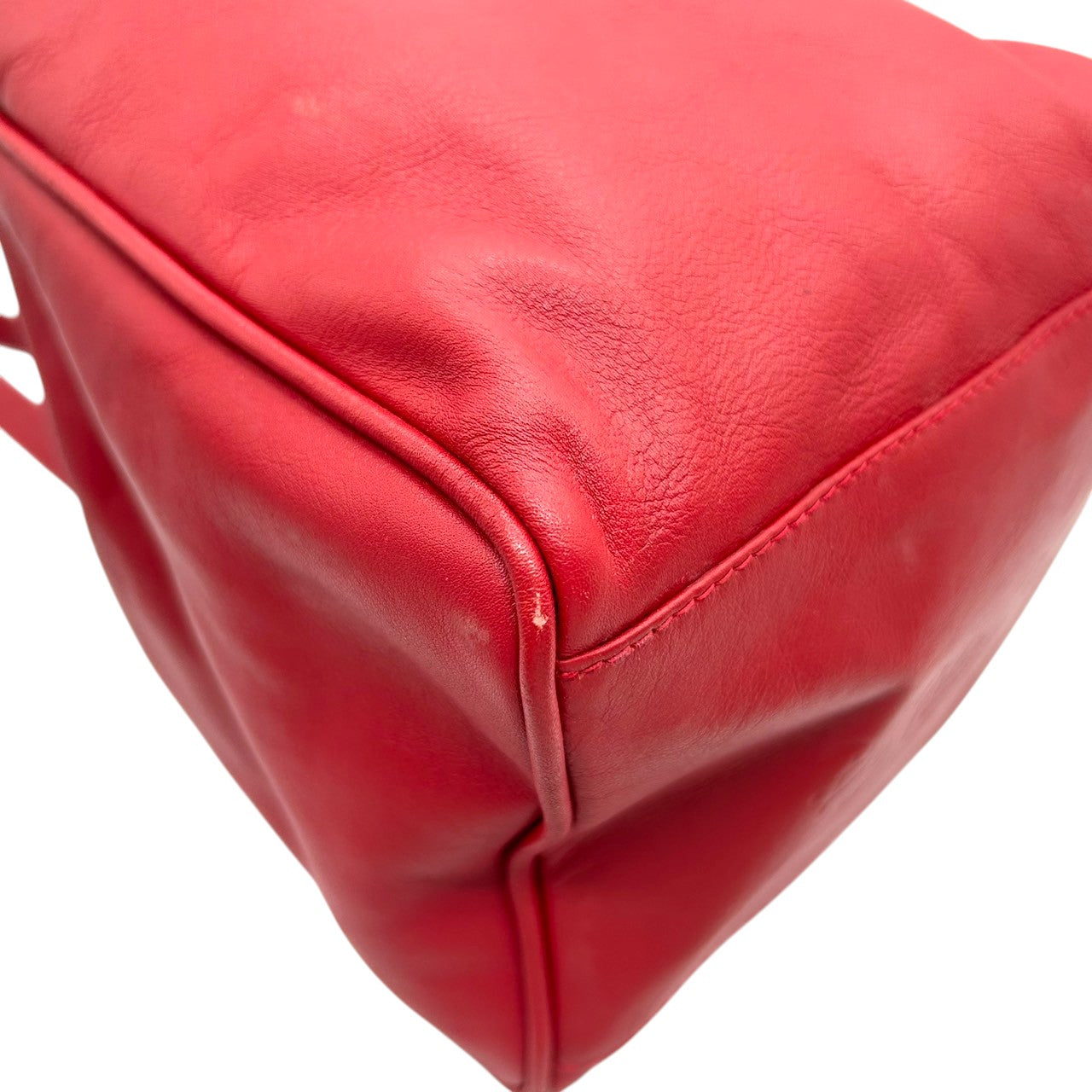 【美品】By Paloma Picasso パロマピカソ ハンドバッグ ワンショルダー ミニバッグ Xロゴ キスロゴ 本革 レザー レッド 赤 ゴールド金具 イタリア製 レディース エレガント アイコニック ヴィンテージ クリーニング済み s67