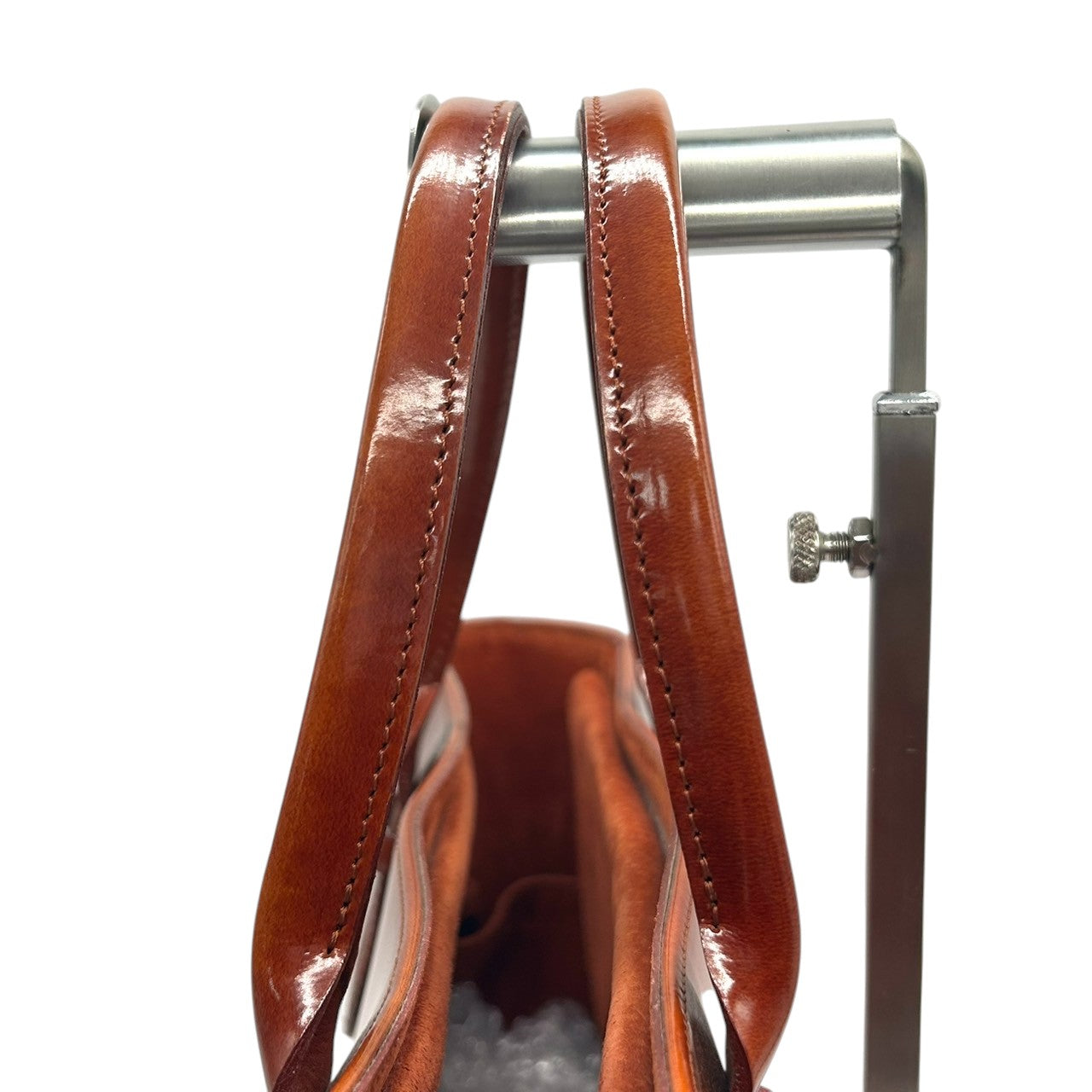 【LONGCHAMP】ロンシャン トートバッグ ハンドバッグ 自立可 A4収納可 パテントレザー エナメル ブラウン キャメル系 ロゴ型押し フランス製 レディース ビジネスバッグ 通勤 通学 ヴィンテージ エレガント クリーニング済み s32