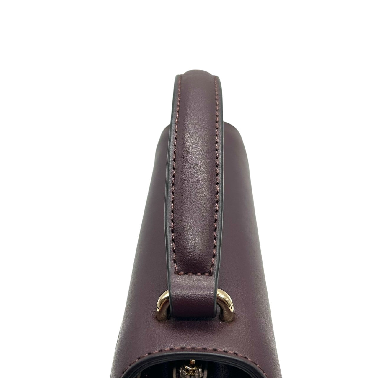 【未使用級/極美品】Samantha Thavasa サマンサタバサ 2WAY ハンドバッグ ショルダーバッグ 斜め掛け可 自立可 トップハンドル スクエア レザー ワインレッド ゴールド金具 フラップ レディース エレガント クリーニング済み s33