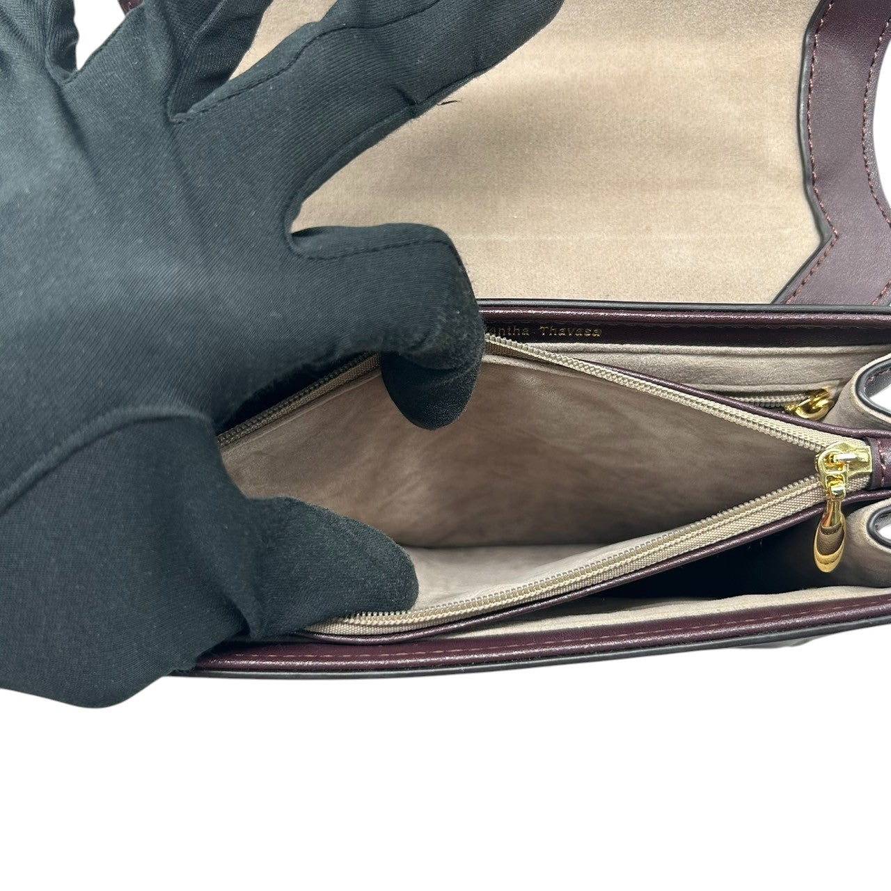 【未使用級/極美品】Samantha Thavasa サマンサタバサ 2WAY ハンドバッグ ショルダーバッグ 斜め掛け可 自立可 トップハンドル スクエア レザー ワインレッド ゴールド金具 フラップ レディース エレガント クリーニング済み s33