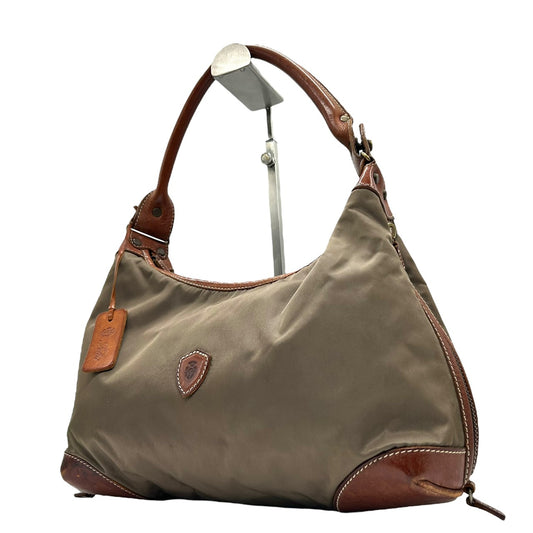 オロビアンコ Orobianco ナイロン×レザー ショルダーバッグ ワンショルダー トート カーキ 茶色 ブラウン S96