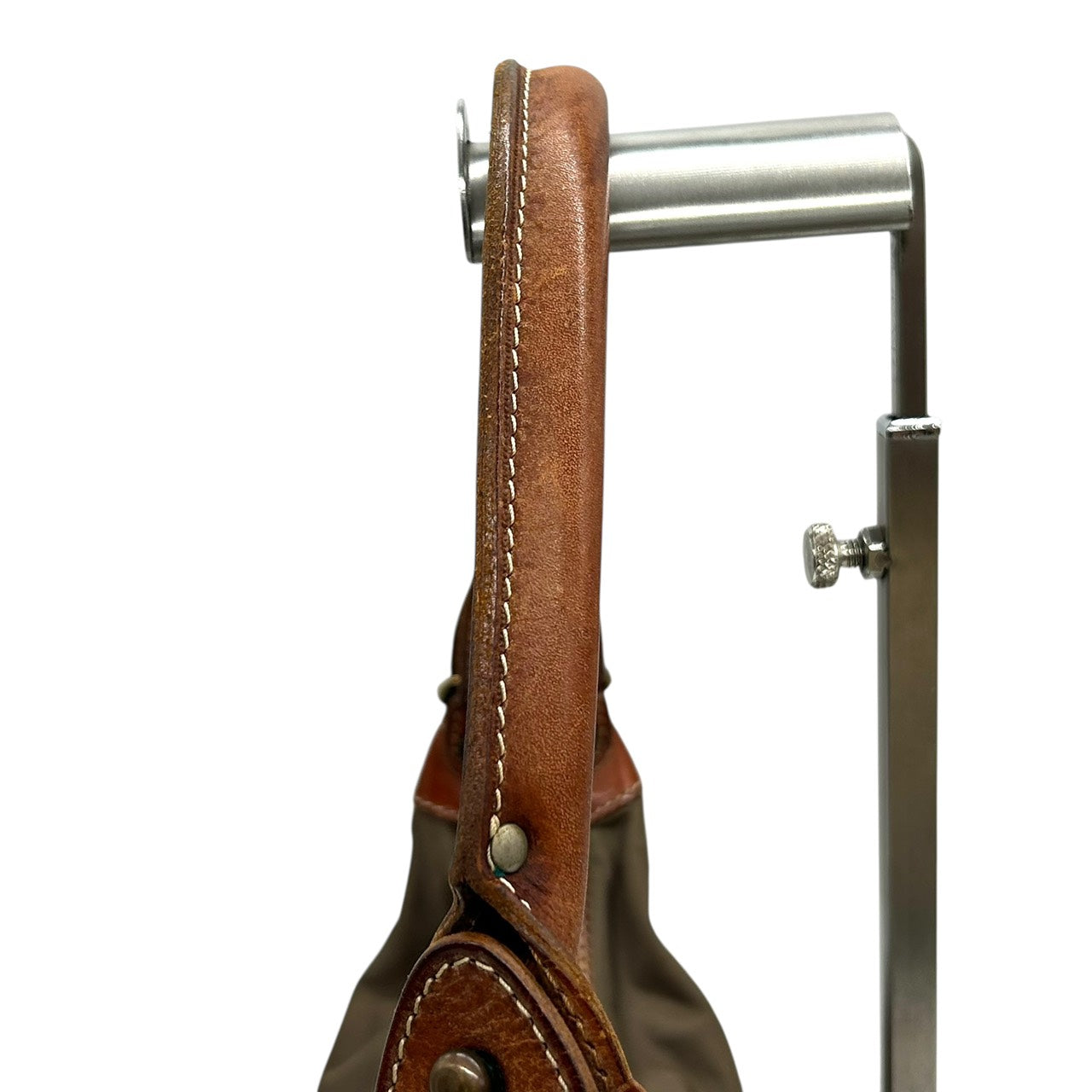 オロビアンコ Orobianco ナイロン×レザー ショルダーバッグ ワンショルダー トート カーキ 茶色 ブラウン S96