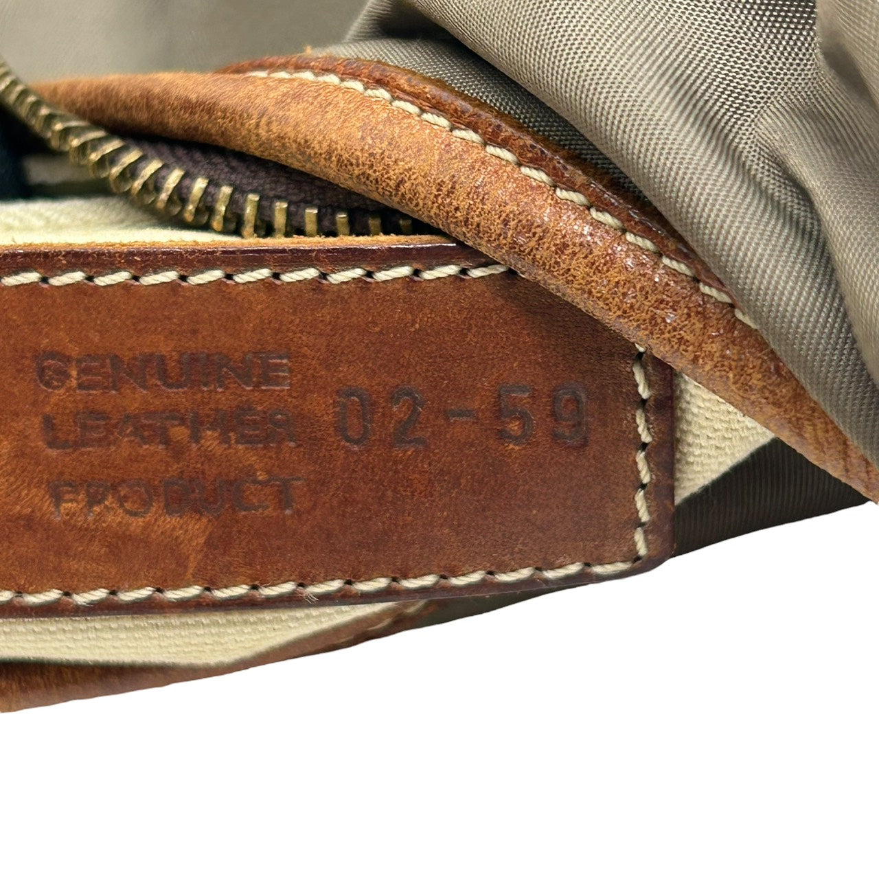 オロビアンコ Orobianco ナイロン×レザー ショルダーバッグ ワンショルダー トート カーキ 茶色 ブラウン S96