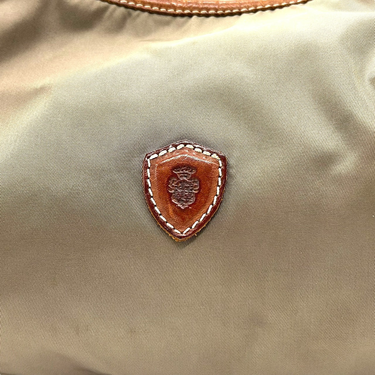 オロビアンコ Orobianco ナイロン×レザー ショルダーバッグ ワンショルダー トート カーキ 茶色 ブラウン S96