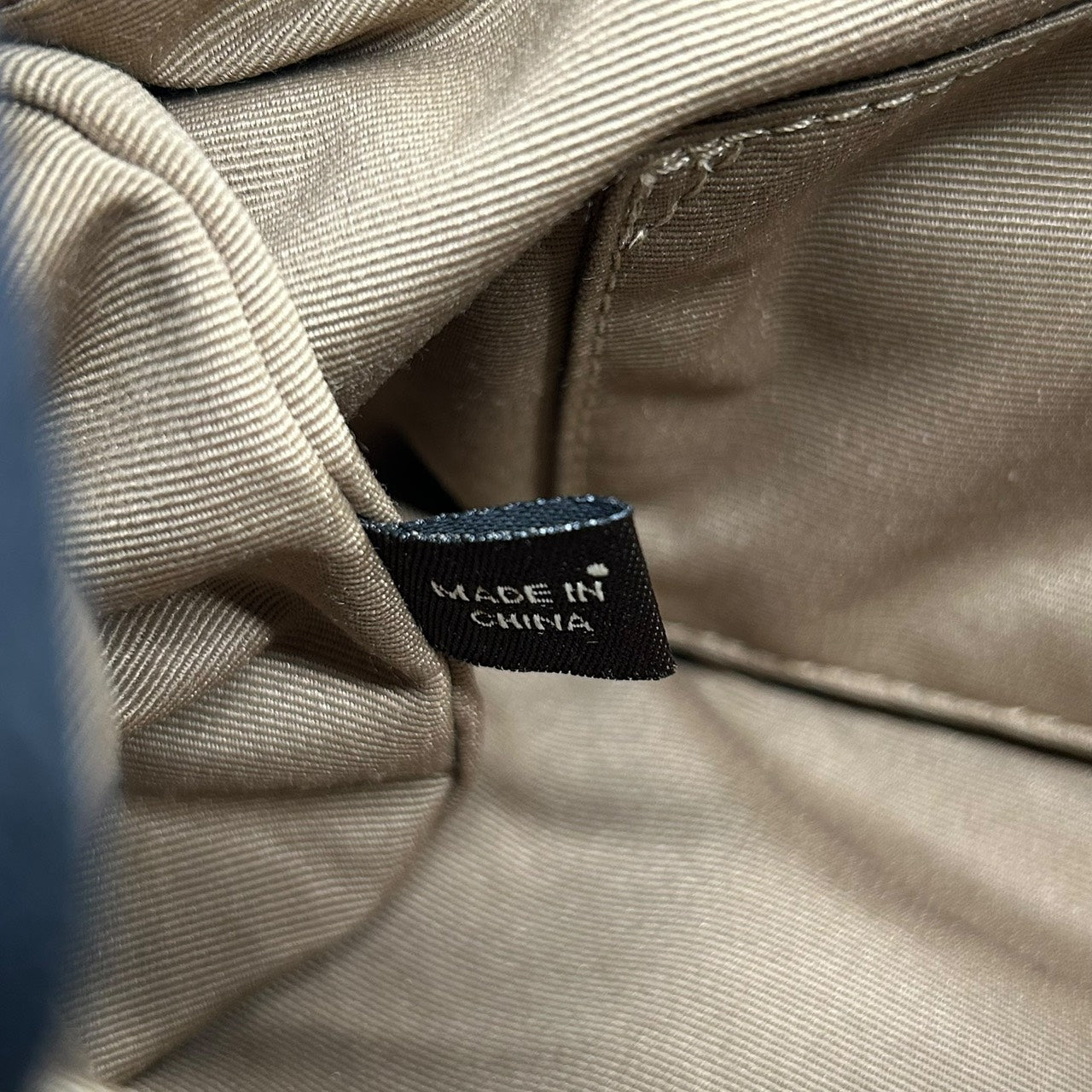 美品 コーチ COACH アクセサリーポーチ ハンドバッグ シグネチャー ジャガード コンビ ベージュ 水色 ブルー キャンバス S92