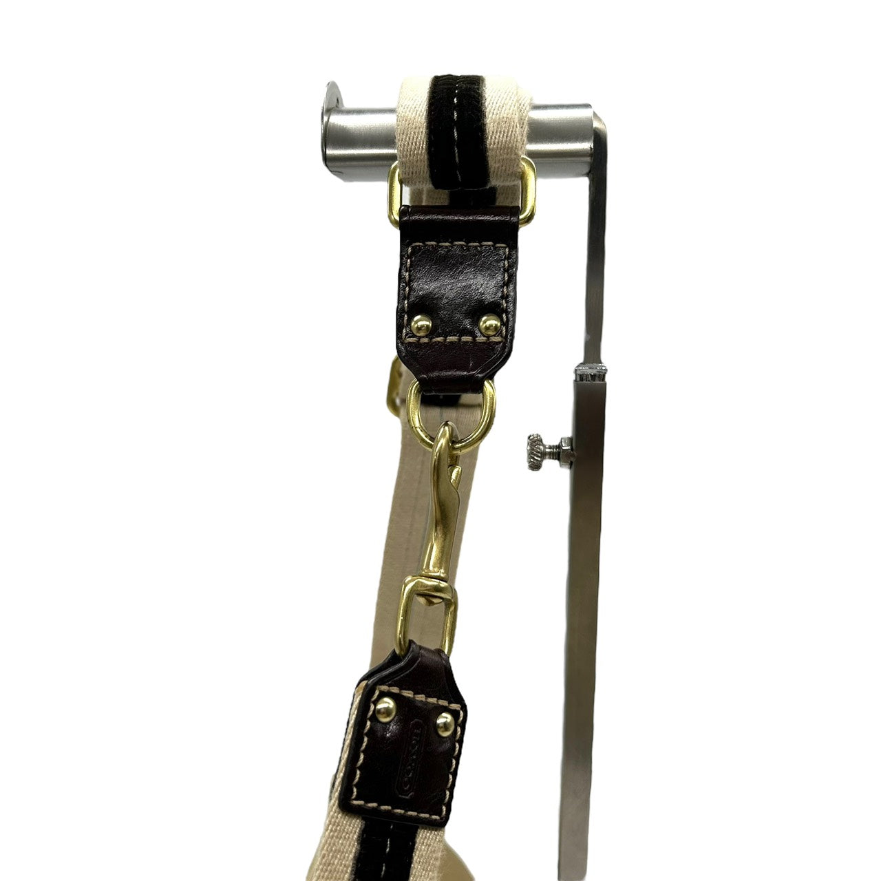 美品 コーチ COACH ショルダーバッグ ナイロン レザー コンビ マルチカラー ポケット付き 軽量 E9