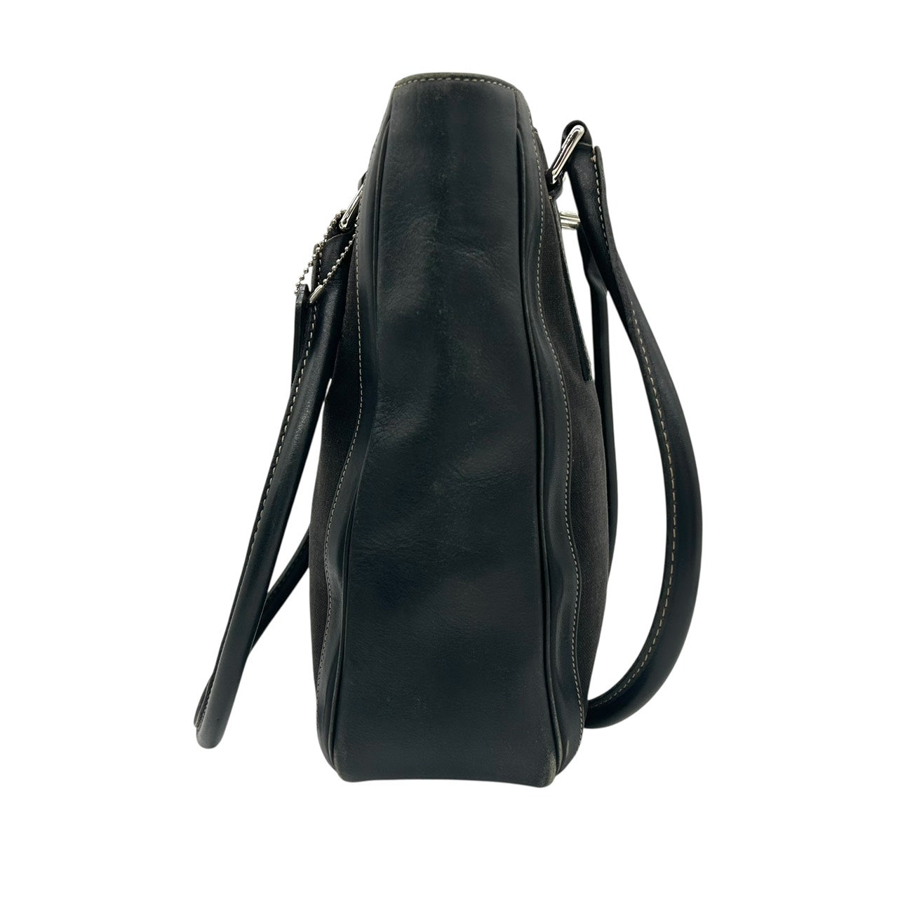 コーチ COACH トートバッグ キャンバス レザー コンビ 黒 ブラック A4収納可能 ユニセックス E9