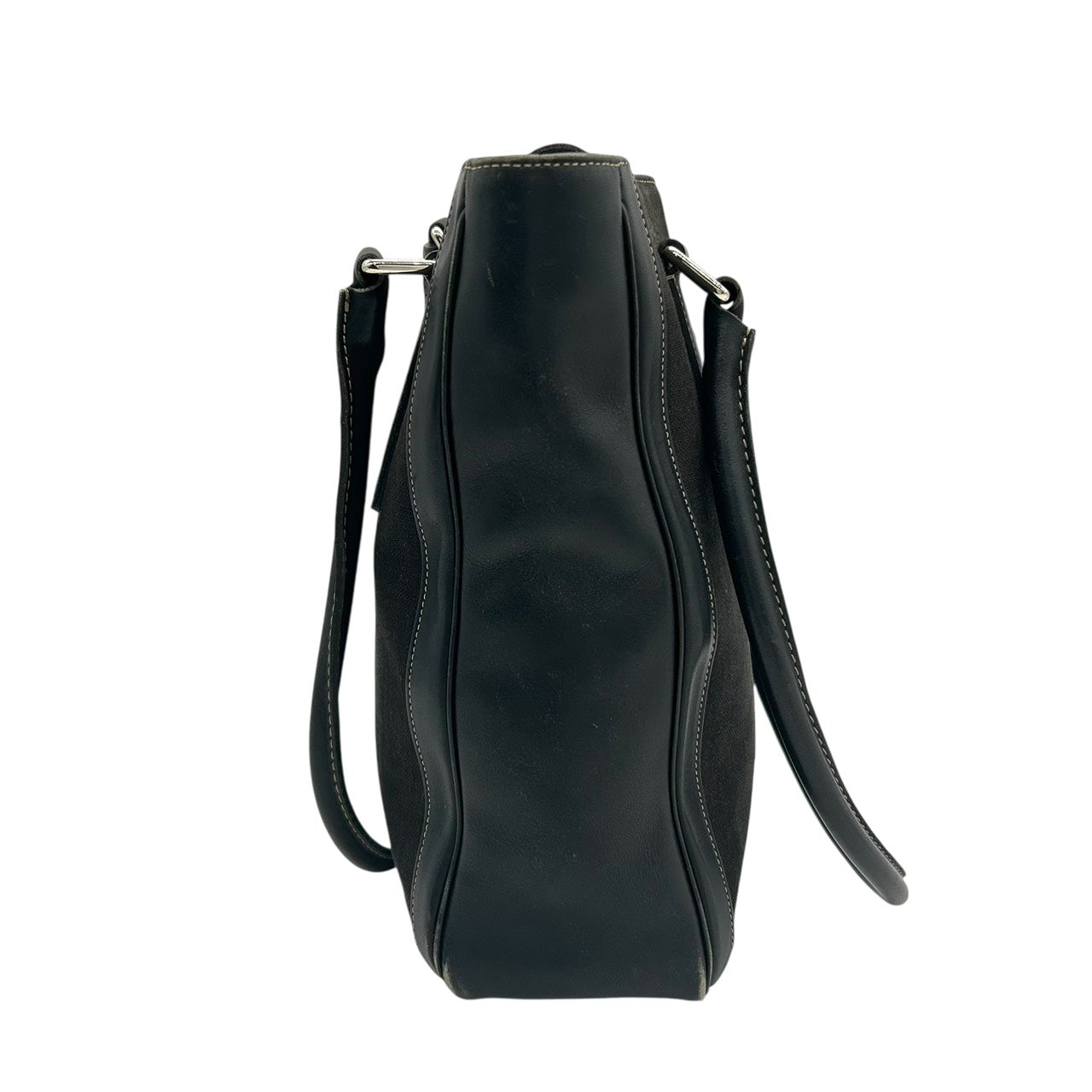 コーチ COACH トートバッグ キャンバス レザー コンビ 黒 ブラック A4収納可能 ユニセックス E9