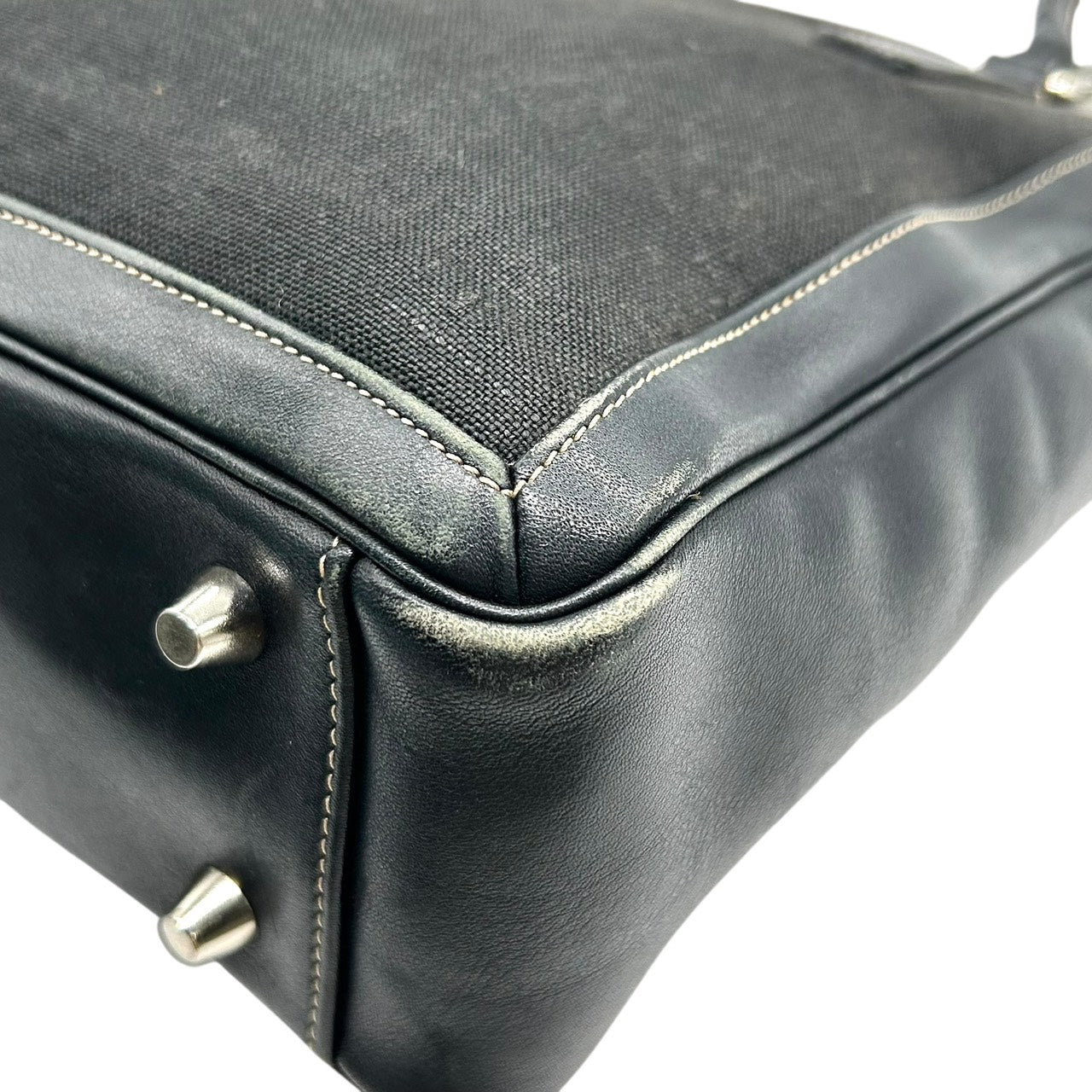 コーチ COACH トートバッグ キャンバス レザー コンビ 黒 ブラック A4収納可能 ユニセックス E9