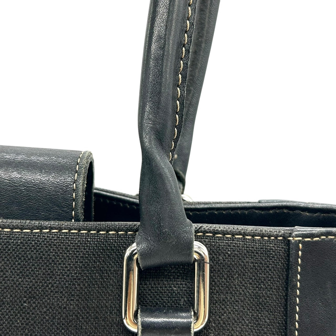 コーチ COACH トートバッグ キャンバス レザー コンビ 黒 ブラック A4収納可能 ユニセックス E9