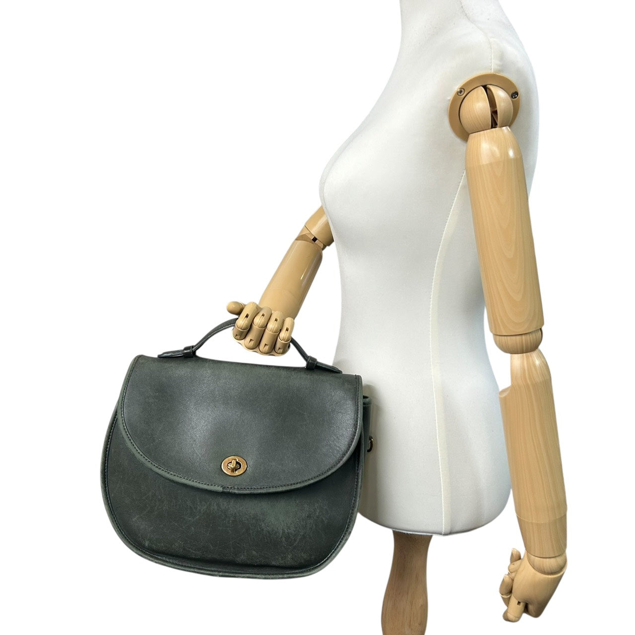 コーチ COACH オールドコーチ グラブタンレザー ショルダーバッグ 2WAY クロスボディ 緑 グリーン E9　00s old coach 242 shoulderbag leather