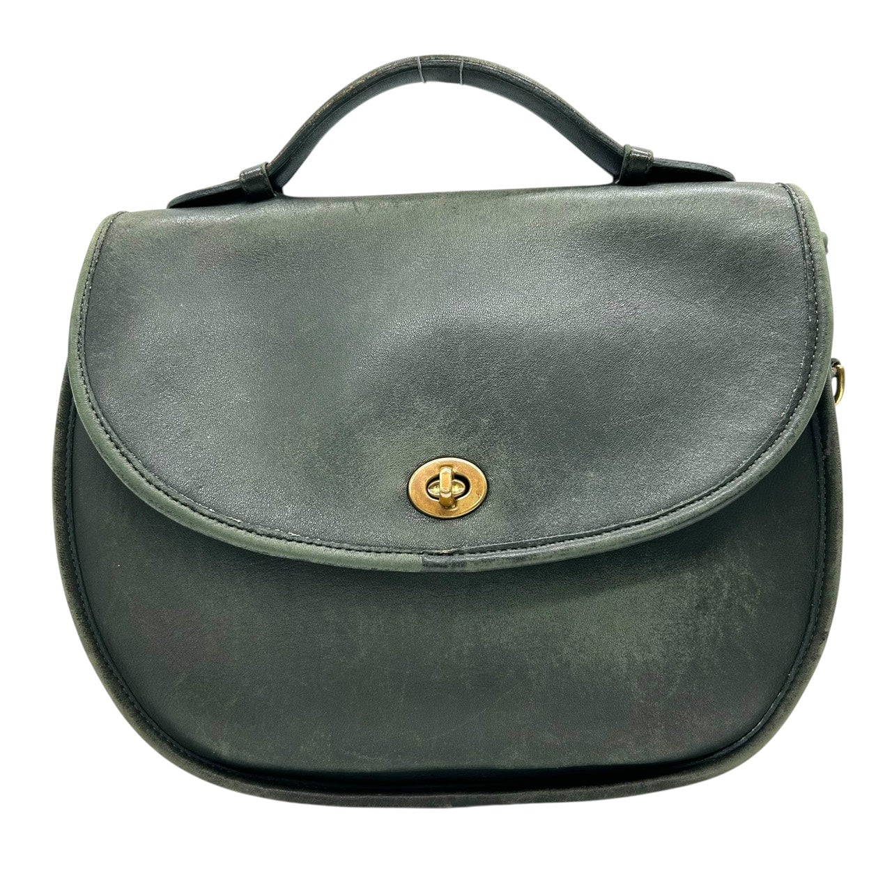 コーチ COACH オールドコーチ グラブタンレザー ショルダーバッグ 2WAY クロスボディ 緑 グリーン E9　00s old coach 242 shoulderbag leather