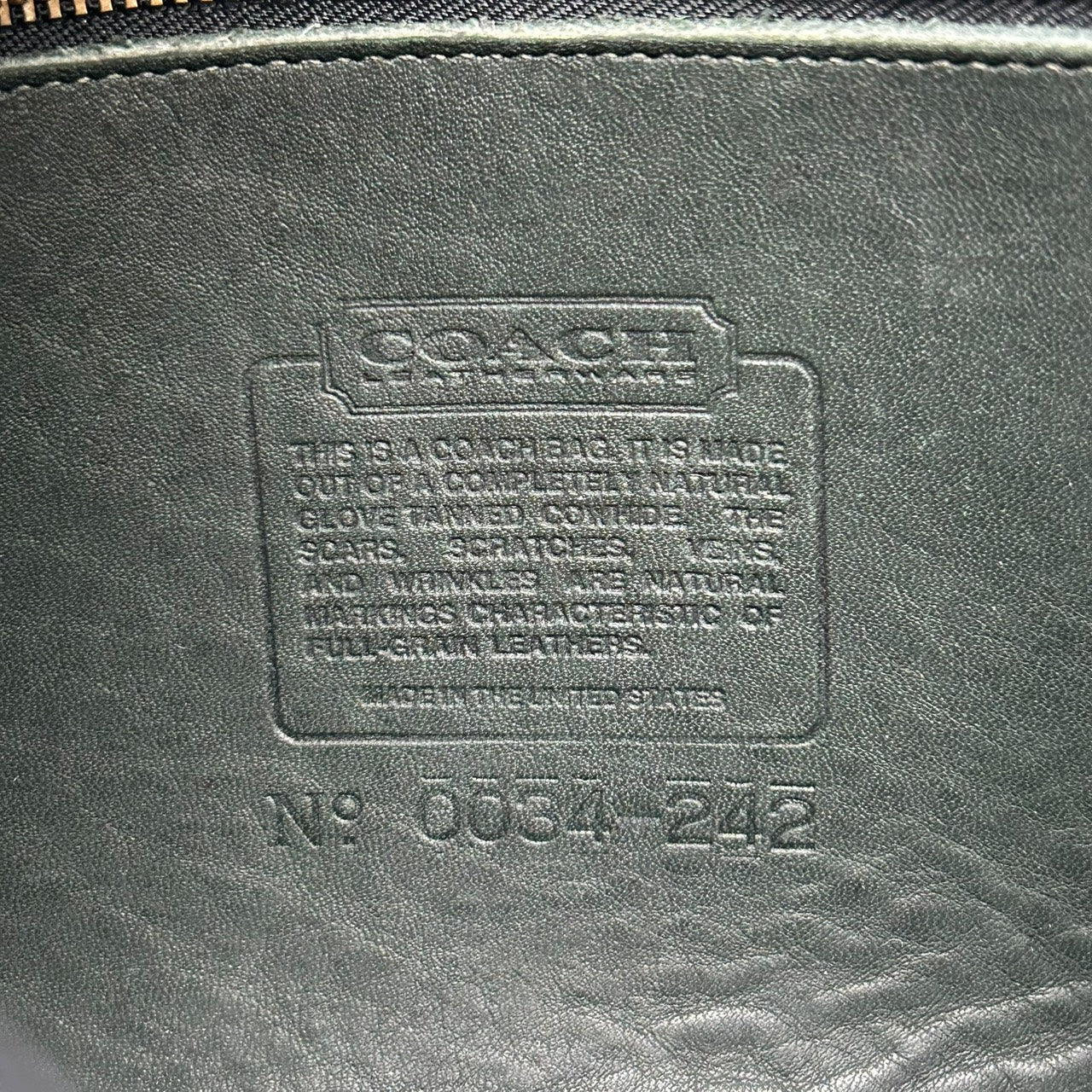 コーチ COACH オールドコーチ グラブタンレザー ショルダーバッグ 2WAY クロスボディ 緑 グリーン E9　00s old coach 242 shoulderbag leather