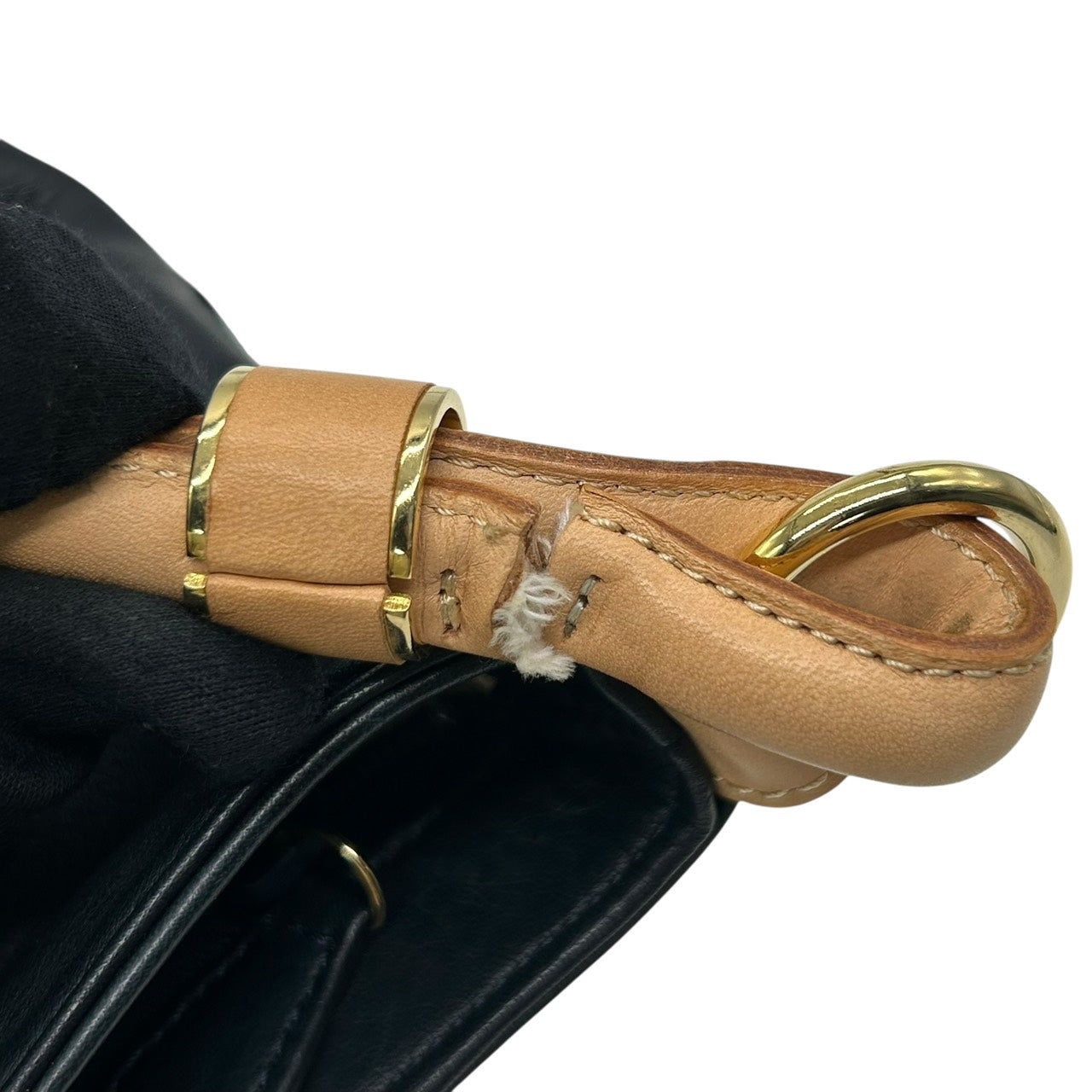 キタムラ Kitamura レザー ワンショルダーバッグ ネイビー 紺 タッセル付き ロゴプレート 本革 ハンドバッグ U9