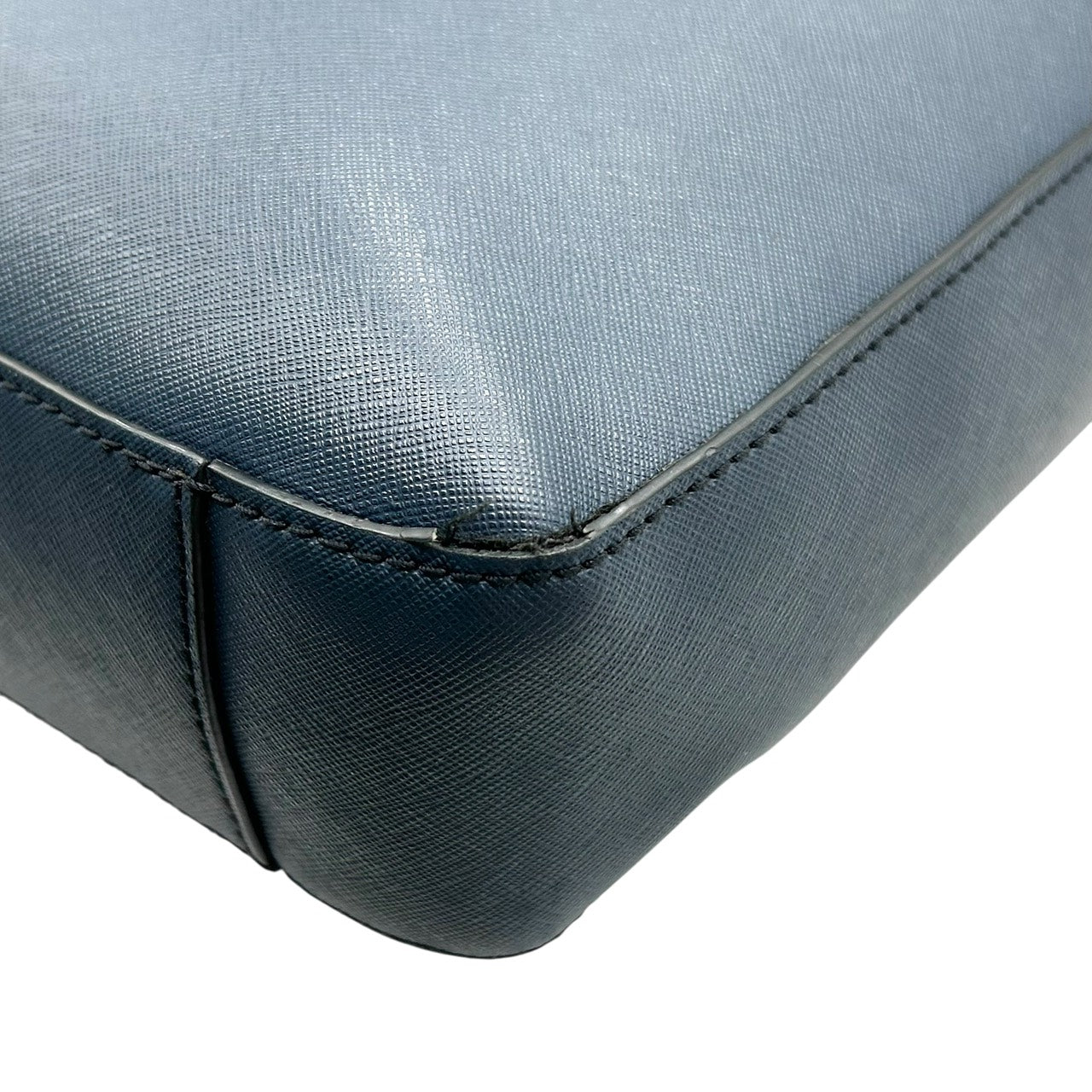 マイケルコース MICHAEL KORS サフィアーノレザー ブリーフケース 2WAY ビジネスバッグ ブルー ネイビー シルバー金具 X2