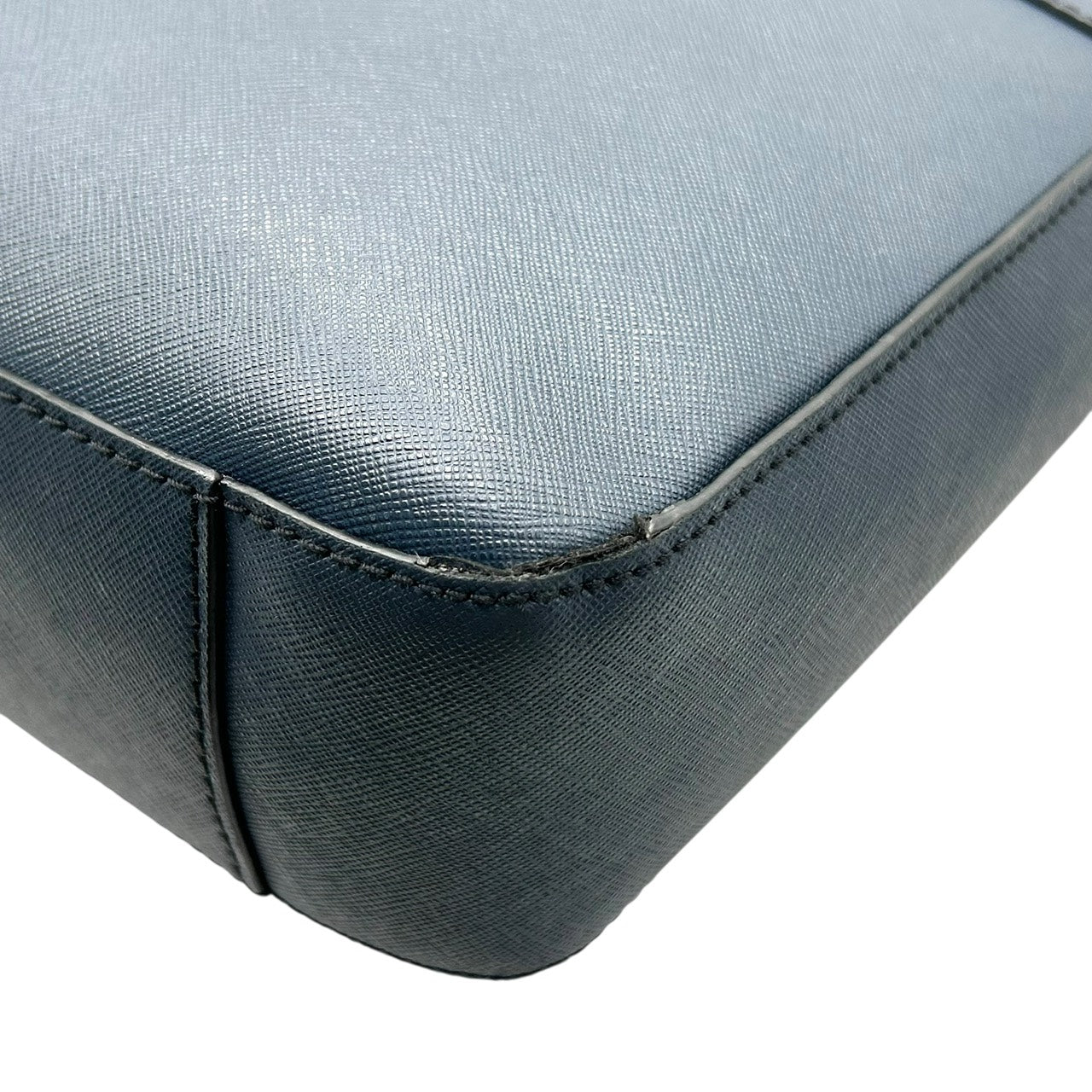 マイケルコース MICHAEL KORS サフィアーノレザー ブリーフケース 2WAY ビジネスバッグ ブルー ネイビー シルバー金具 X2