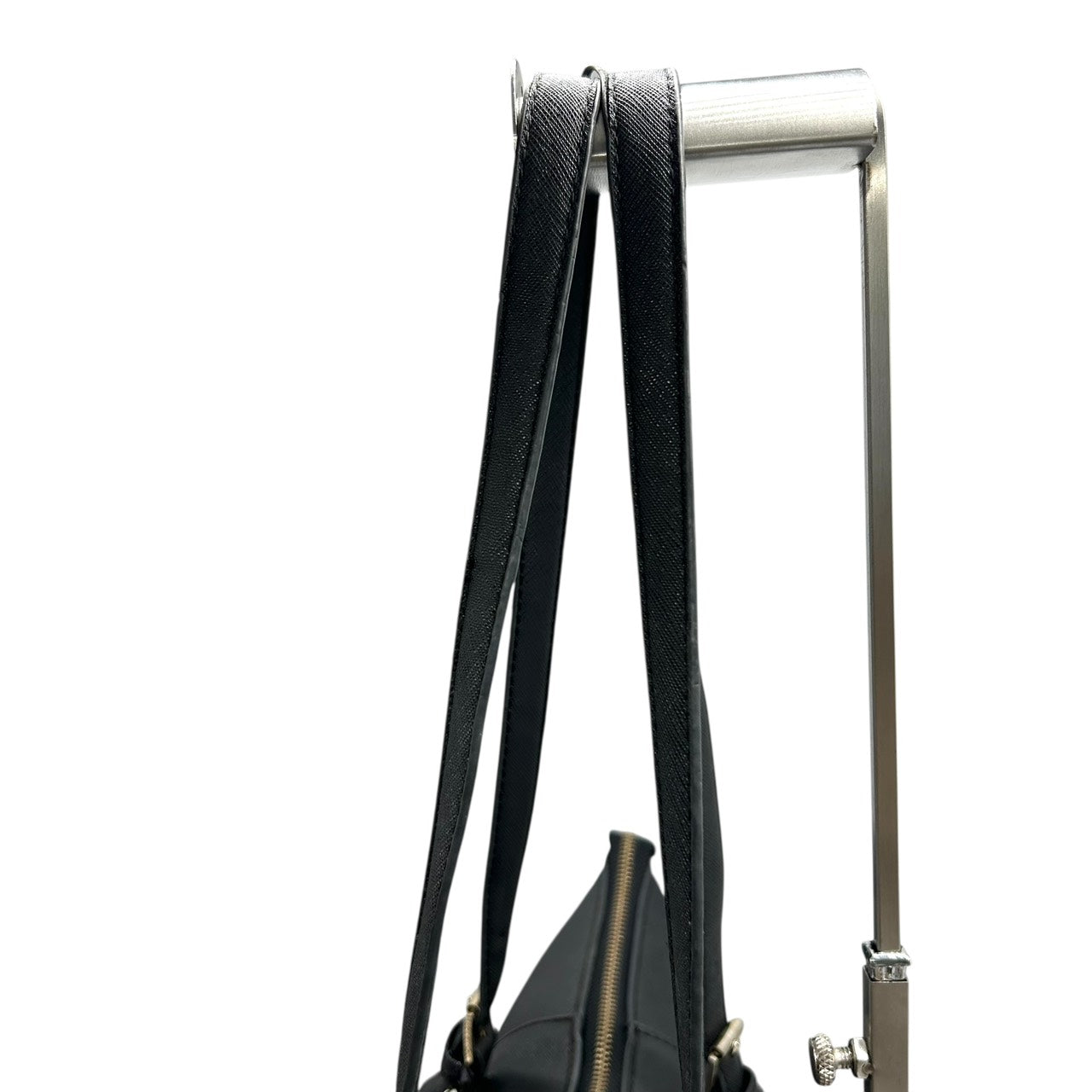 マイケルコース MICHAEL KORS サフィアーノレザー トートバッグ ショルダーバッグ 黒 ブラック ゴールド金具 MKロゴチャーム S65