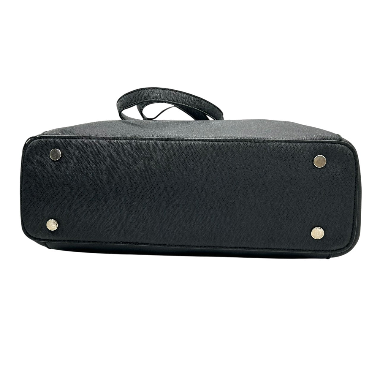 マイケルコース MICHAEL KORS サフィアーノレザー トートバッグ ショルダーバッグ 黒 ブラック ゴールド金具 MKロゴチャーム S65